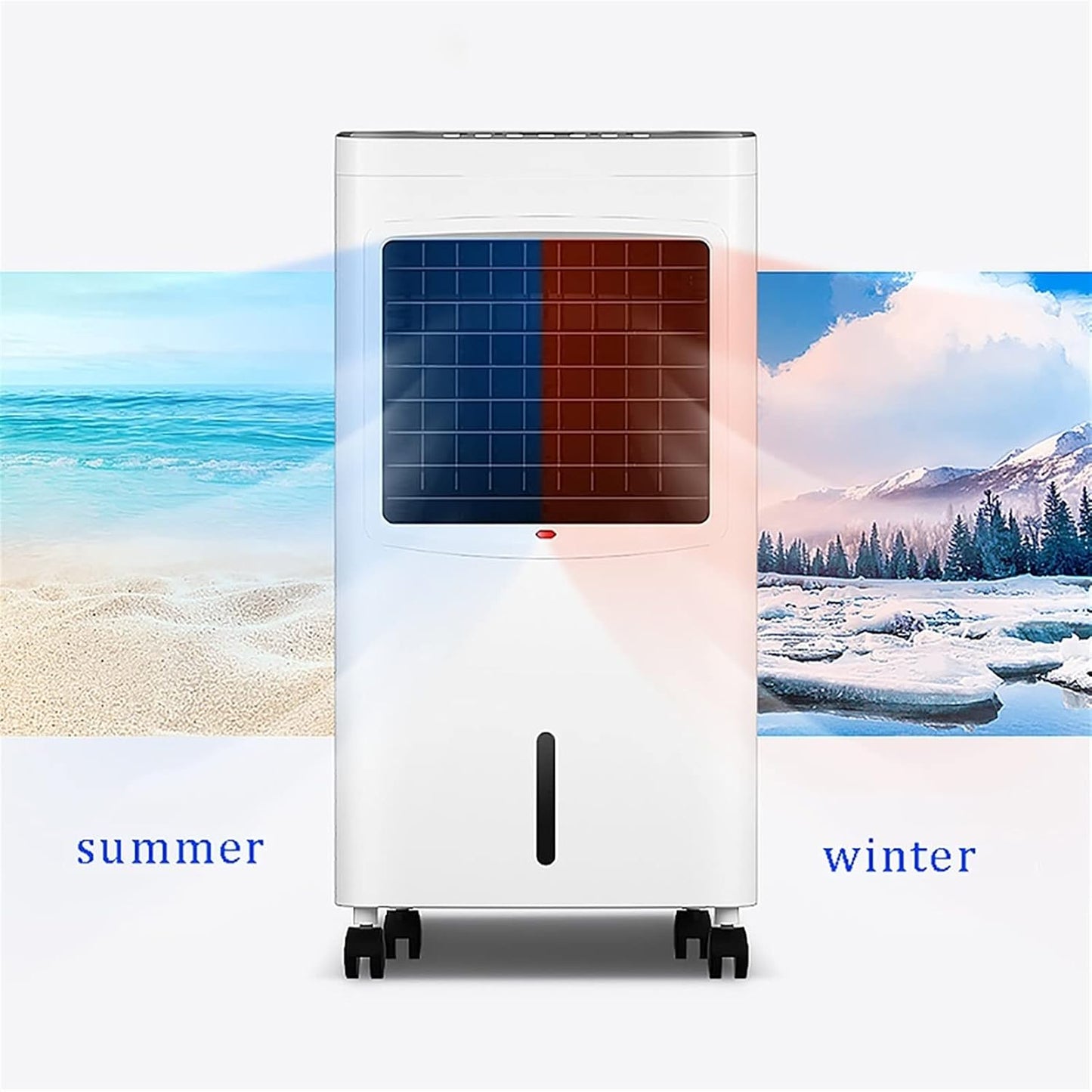 GENERIC Refroidisseur D'évaporation Portable Avec Télécommande, Ventilateur De Brive Silencieux Pour Le Bureau à Domicile, Dispositif De Refroidissement Efficace énergétique Avec Flux D'air Réglable, Concepti