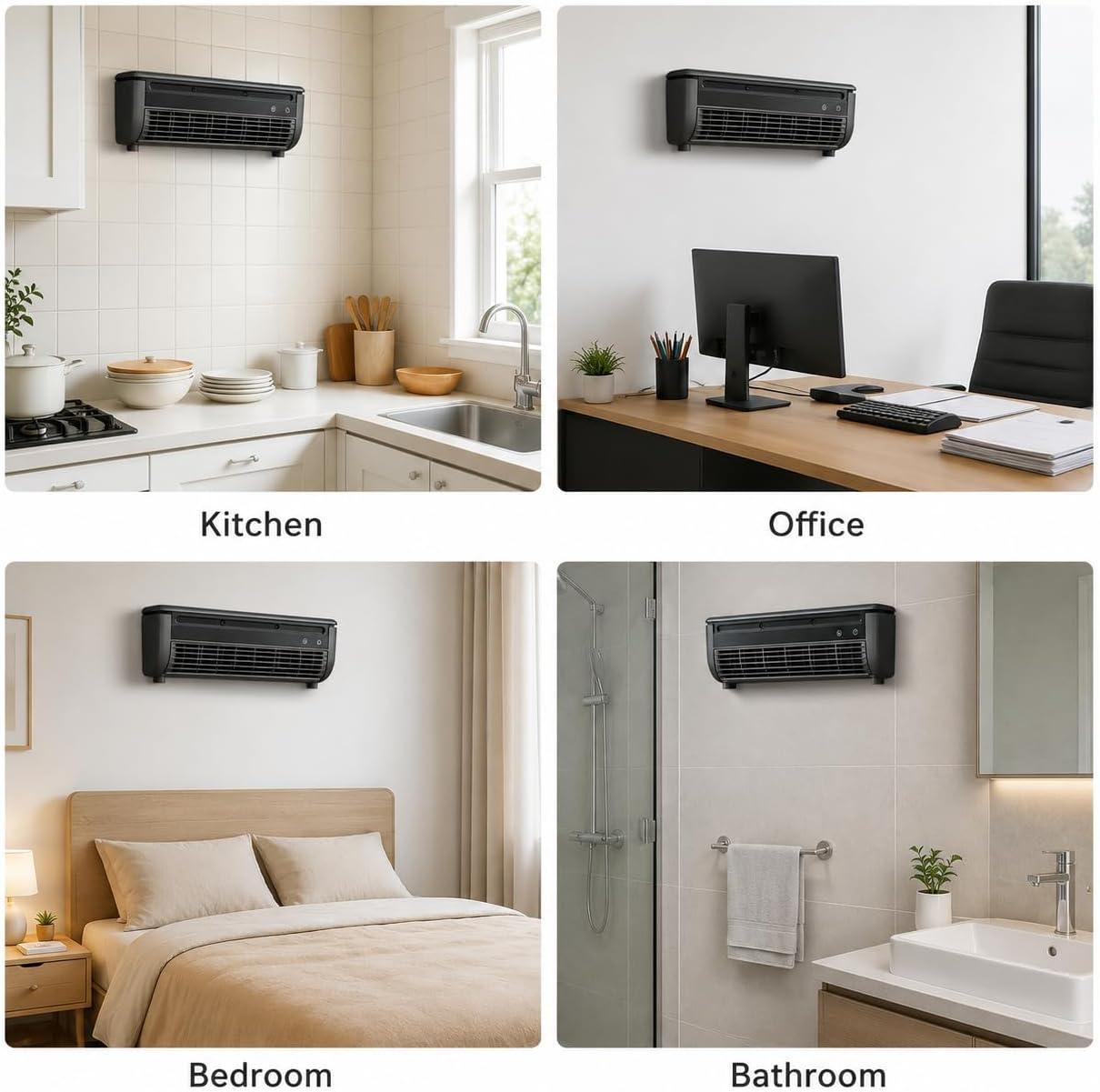  Mini Climatiseur Mobile Refroidisseur D'Air 3 Vitesses De Ventilateur Pas D'Installation, Refroidissement Silencieux Pour Camping-Car, Chambre, Bureau, Camping (Blanc)