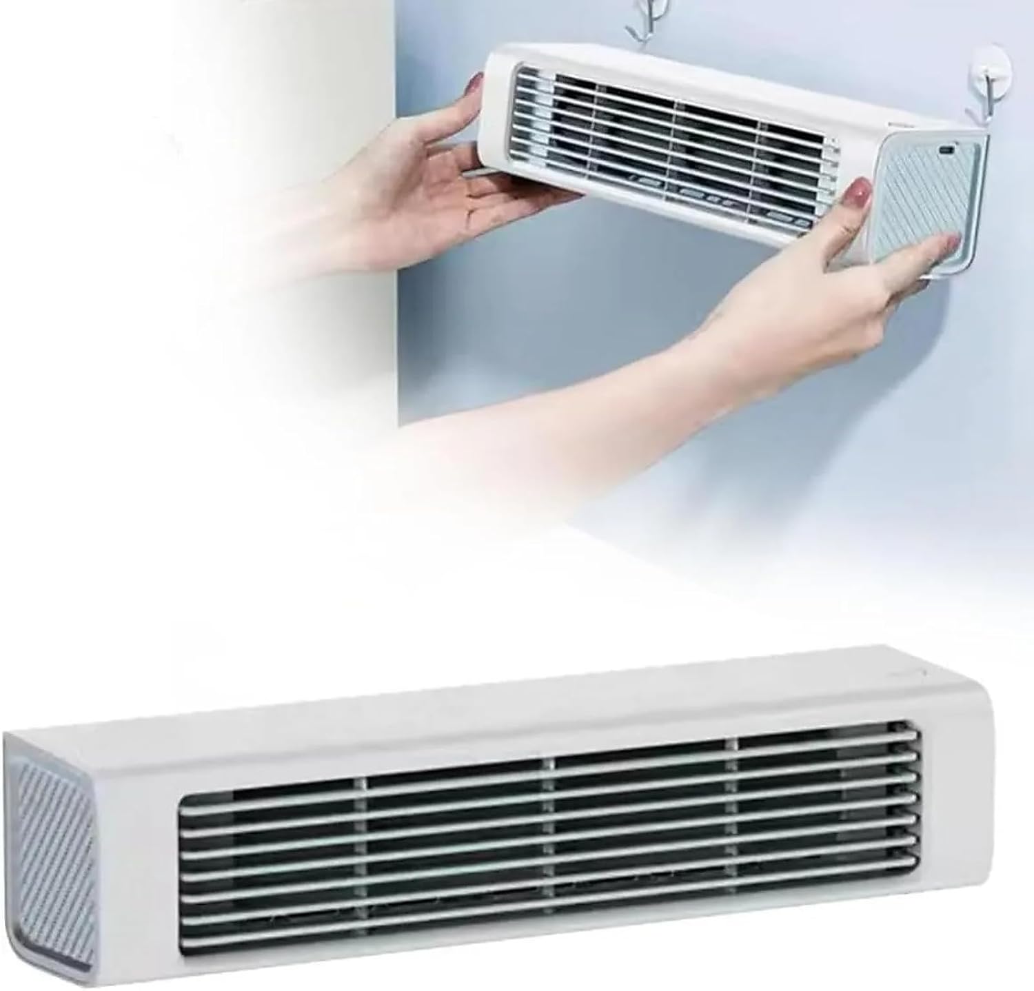  Ventilateur De Refroidissement Portable à 3 Vitesses, Refroidisseur D'air Mural Sans Fil Avec Autonomie 24H, Climatisation Personnelle Silencieuse Pour Bureau De Chambre à Coucher Bureau Voiture Burea