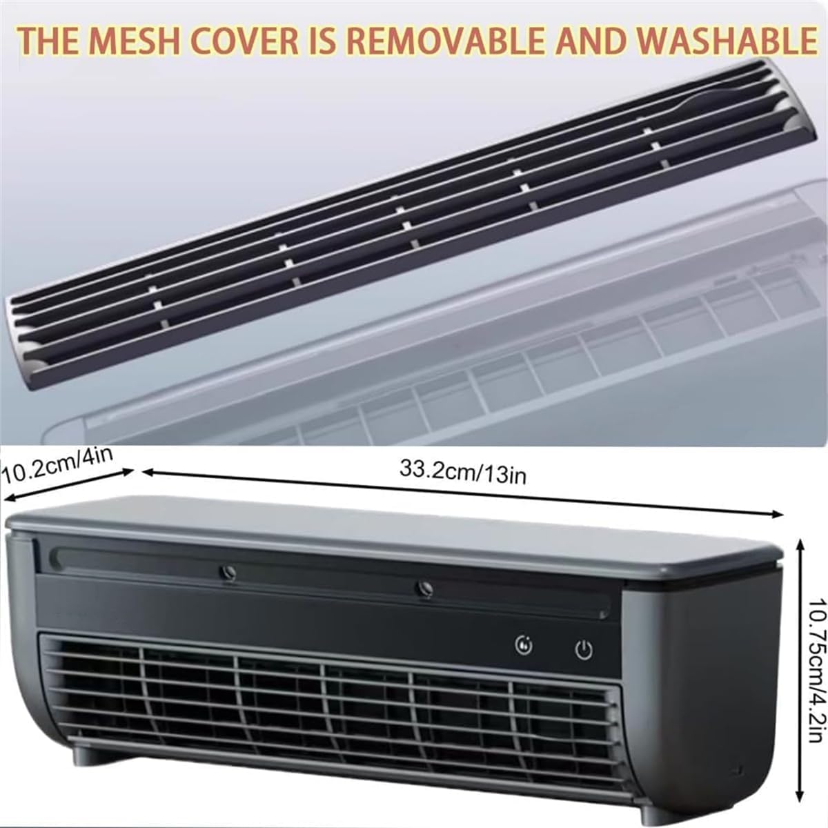  10s Ventilateur De Refroidissement Instantané Pas De Support De Forage, Refroidisseur à Courant Alternatif Portable De Charge Sans Fil Avec Brouillard De Glace Pour Le Mur De Chambre De Cuisine Ou L'u
