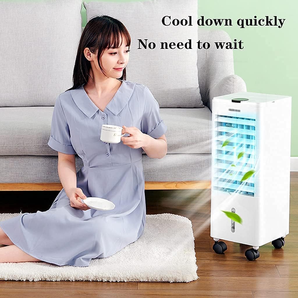  Refroidisseur D'air Par évaporation, Climatiseurs Mobiles, Ventilateur Tour, Refroidissement, Humidificateur Et Purificateur, Silencieux, 3 Vitesses De Ventilateur, 3 Modes, Pour Le Bureau Et La Mais