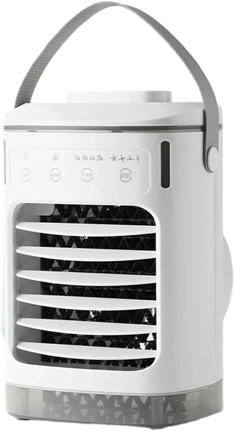  Refroidisseur D'Air Évaporatif Silencieux Portable Avec Télécommande Et Réservoir, Ventilateur Colonne Sans Pales D'Été, Climatiseur Intelligent Mobile Pour Salon, Chambre, Dortoir