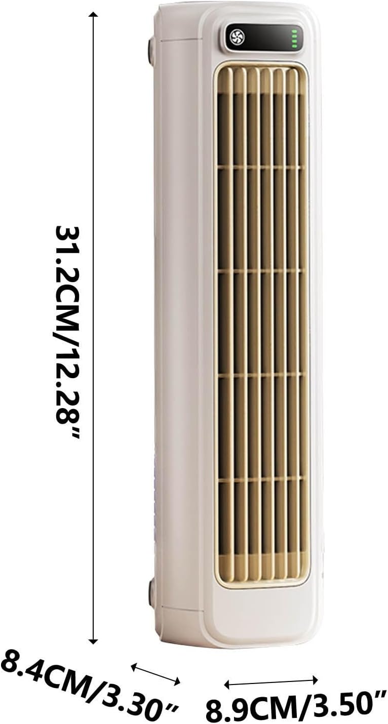  Sherum Rafraichisseur D'air Silencieux, Cooling Ace 3.0, Mini Climatiseur Portable, Avec Affichage Led, Rechargeable, Pour Chambre, Bureau, Maison, Restez Au Frais En Été (Blanc)