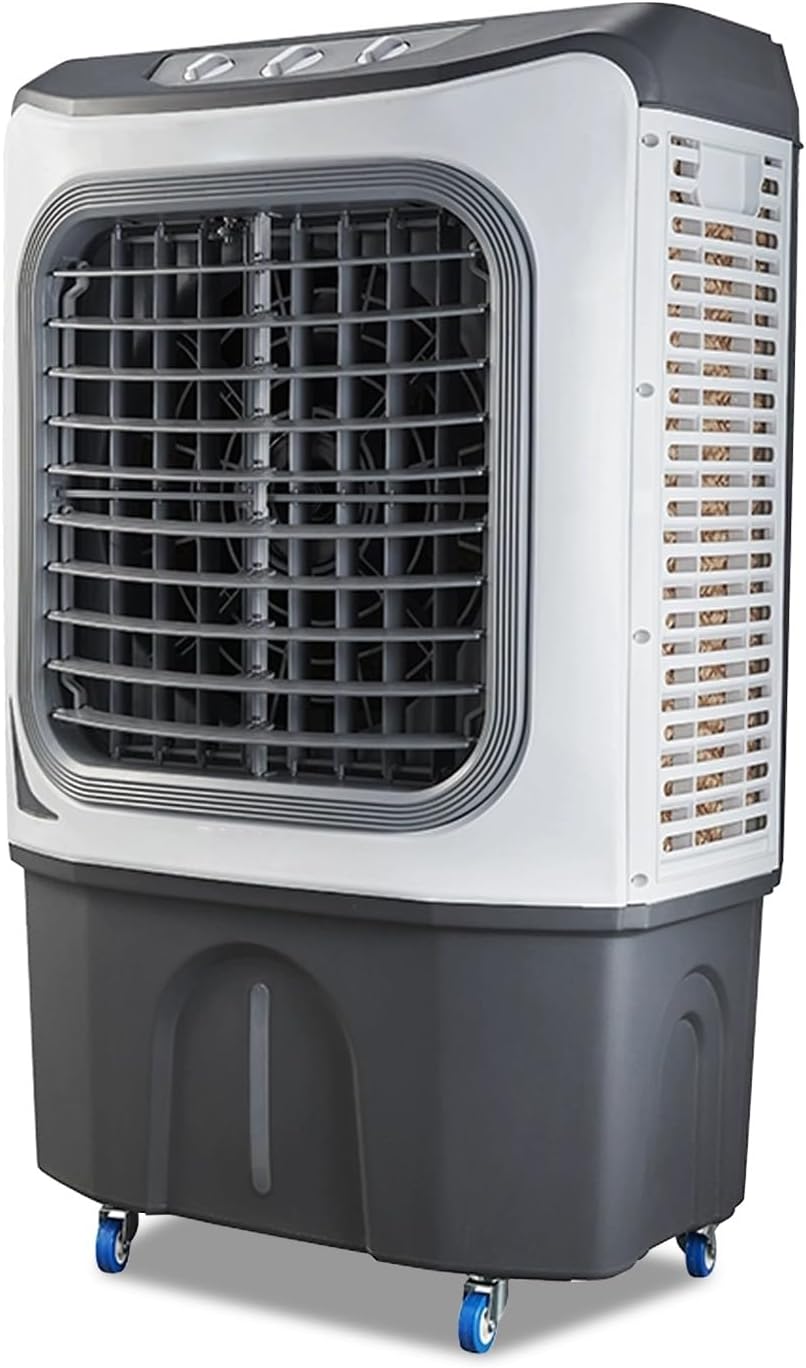GENERIC Refroidisseur D'air Par évaporation Portable Avec Fonction D'humidification, Ventilateur De Refroidissement 3 En 1 Pour Intérieur Ou Extérieur, Patio, Garage