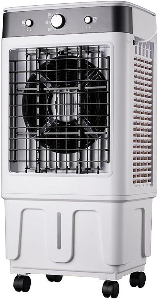  Refroidisseur D'air Par évaporation 6600 CFM Avec Réservoir D'eau De 12 Gallons, Télécommande, Minuterie De 12 Heures, 4 Compartiments à Glace, 3 Vitesses De Ventilation Pour Une Utilisation Intérie