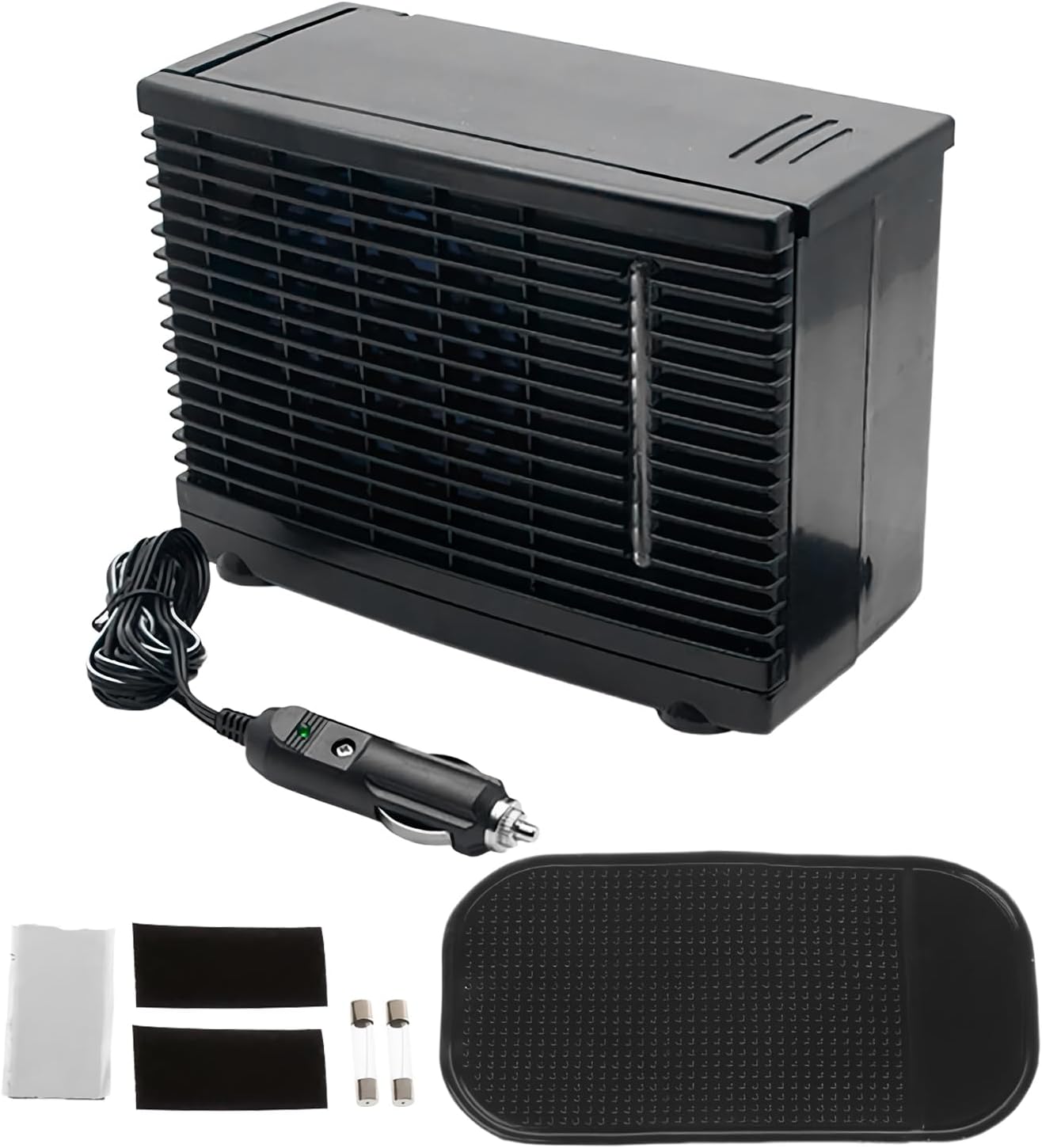 GENERIC Ventilateur Portatif Pour Climatiseur De Voiture, Ventilateur De Climatiseur Pour Véhicule Portable - Appareil De Soufflage Par évaporation 'eau De 12 V Pour Camion,