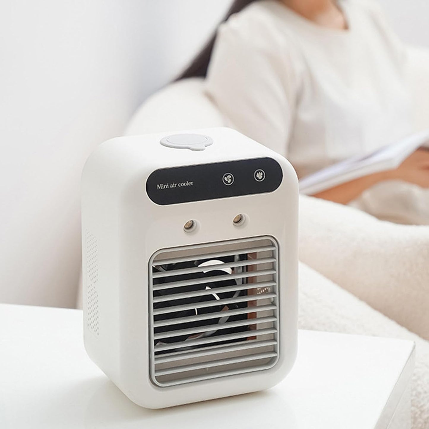  Alomejor Petit Refroidisseur D'air Avec Un Refroidissement Efficace Et Un Design Exquis, Parfait Pour Une Utilisation En Camping-car à Domicile, Au Bureau