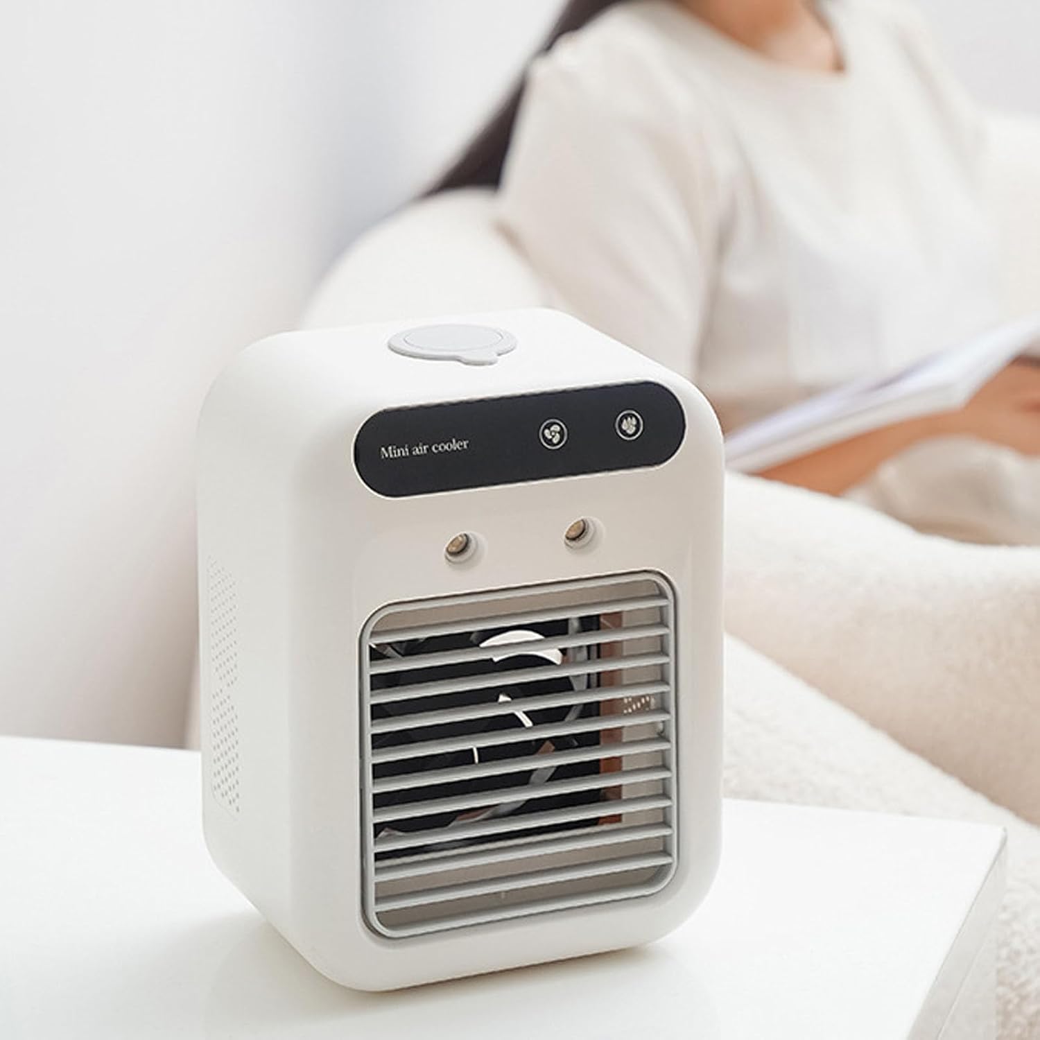 Alomejor Petit Refroidisseur D'air Avec Un Refroidissement Efficace Et Un Design Exquis, Parfait Pour Une Utilisation En Camping-car à Domicile, Au Bureau