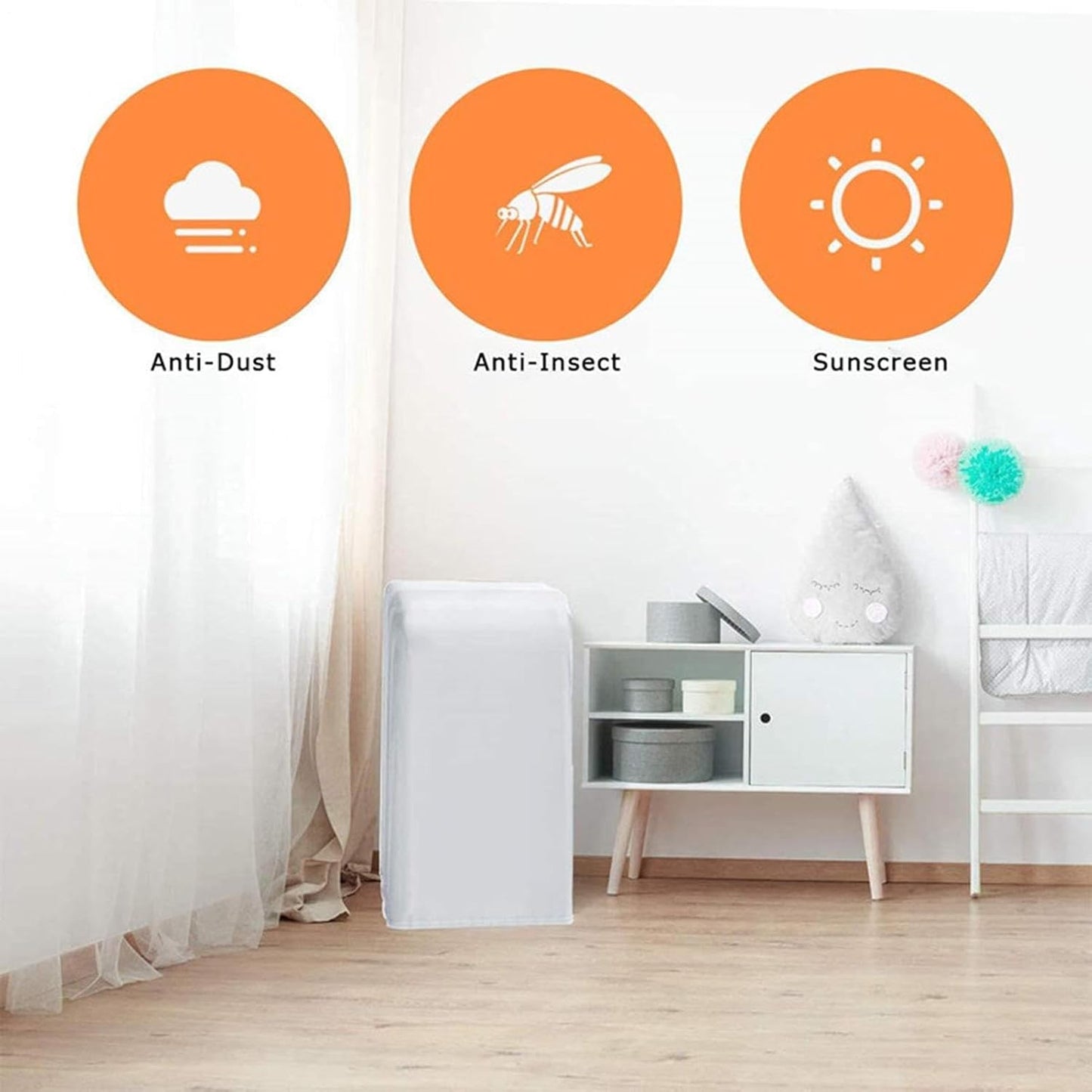  Housse De Protection étanche Pour Climatiseur Portable | Housse Anti-poussière AC 40 X 45 X 75 Cm Pour Compresseur à Condensateur, Intérieur Et Stockage D'hiver