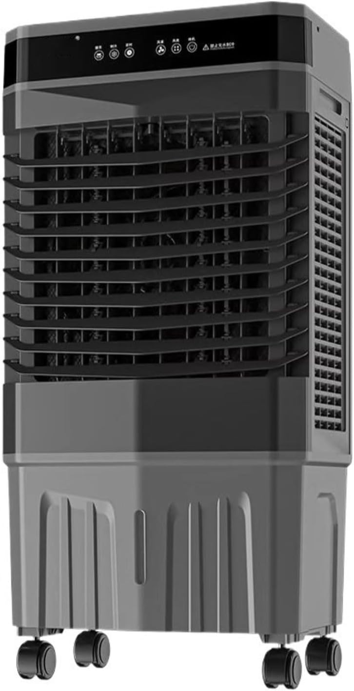 GENERIC Refroidisseur D'air évaporatif Portable, Ventilateur 3-en-1 Avec Packs De Glace, 120 Oscillation, Télécommande, Fonctionnement Silencieux, Minuterie, Mobilité Facile Pour Le Confort De Refroidissement