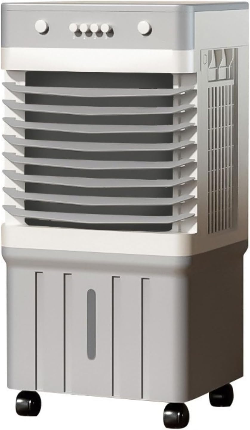 GENERIC Refroidisseur D'air évaporatif Avec Télécommande, 12H Minuterie, 120 Oscillation, 3 Vitesses, Refroidisseur De Marécage Silencieux Pour Le Garage De Patio à Domicile, Ventilateur De Refroidissement Po