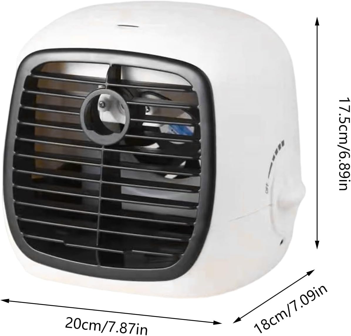  Climatiseur Portable | Rafraîchisseur Humidificateur Pour Chambre,Appareil Multifonctionnel USB Pour Tente Bureau Jardin Plage Salle De Sport Extérieur Et Voyage
