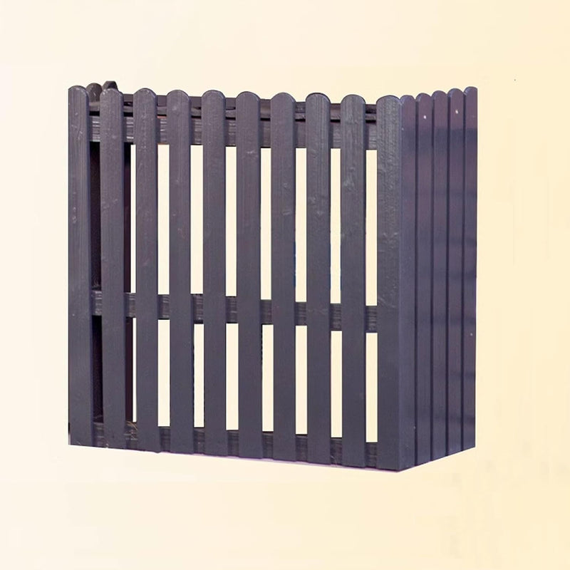  Housse De Protection En Bois Pour Climatiseur Extérieur - Pour Pompe à Chaleur Et Climatisation - Gris - Dimensions : 105 X 50 X 95 Cm - Protection Contre Les Intempéries Pour Unités Extérieures
