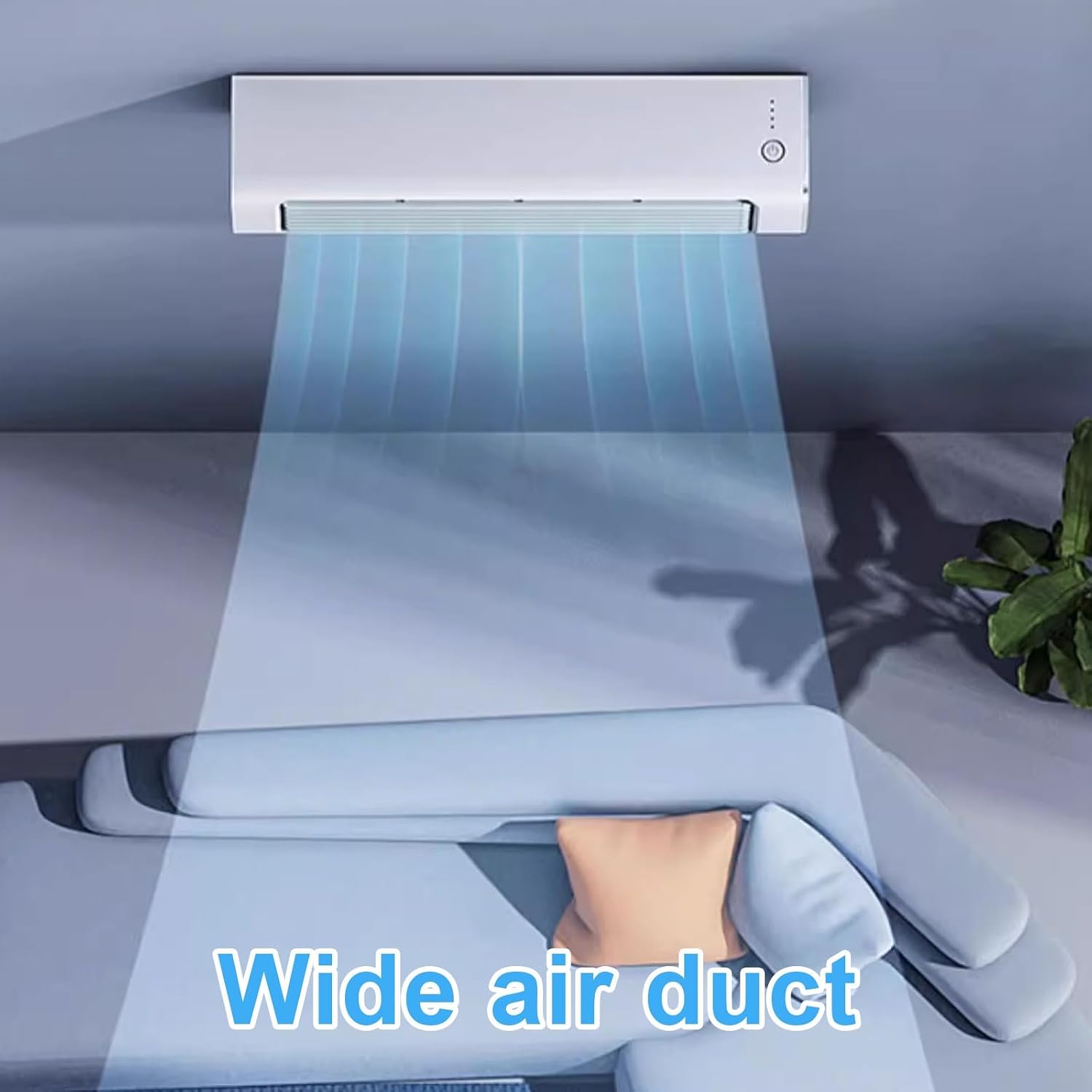 GENERIC Ventilateur De Refroidisseur D'air Portable Avec Télécommande, Conception Sans Lame, 3 Vitesses Et 60 Oscillation Pour Le Bureau De Chambre, Pas De Fenêtre Nécessaire, Refroidissement Silencieux