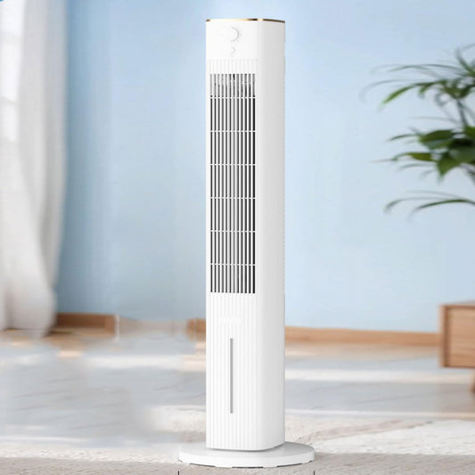 GENERIC Ventilateur De Refroidissement Par évaporation, Ventilateur Tour Oscillant Sans Pales Pour Chambre à Coucher, Bureau Et Salon, 3 Vitesses, 3 Modes De Vent, Minuterie De 15 Heures, Design Portable