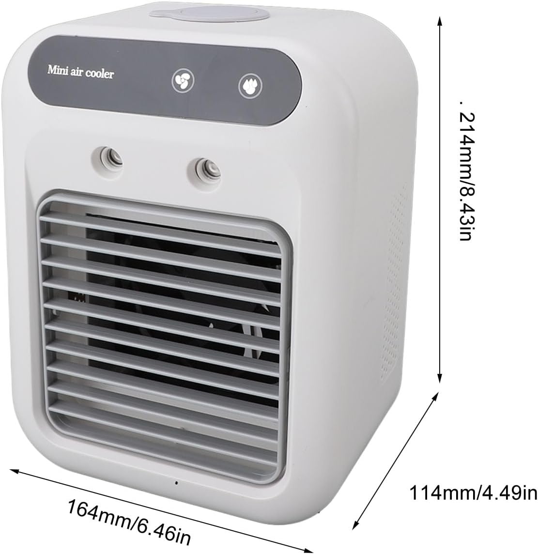  Climatiseur Portable 500 Ml, 2 Vitesses, Brume Froide, Pulvérisation Longue Durée De 10 Heures, Refroidisseur D'air Et Humidificateur