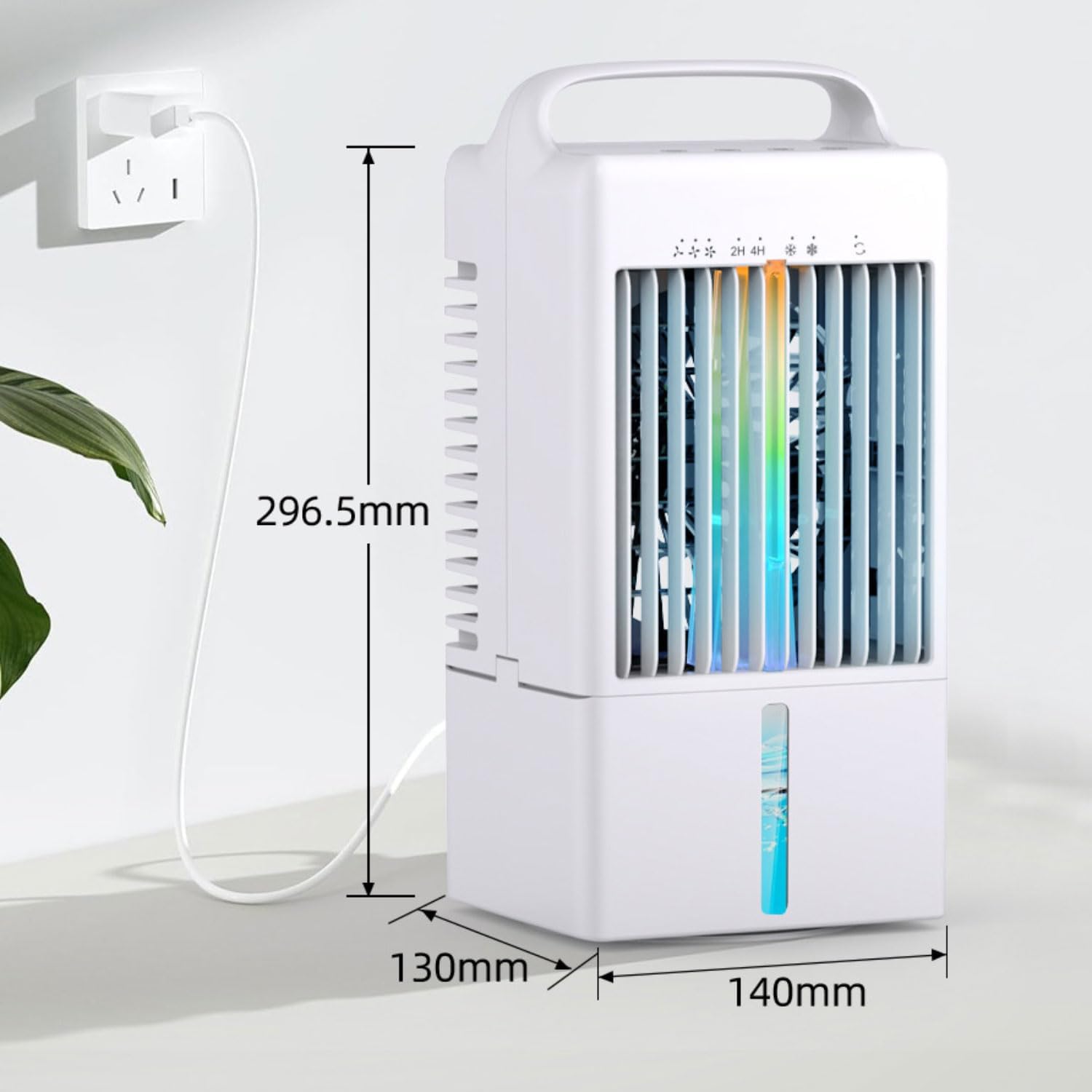 GENERIC Climatiseur Portable Personnel 3in1 Avec Réservoir De 900ml, 70 ° Pivotant, Murmure Et Minuterie, Refroidisseur D'air Compact Pour Le Bureau Home Travel