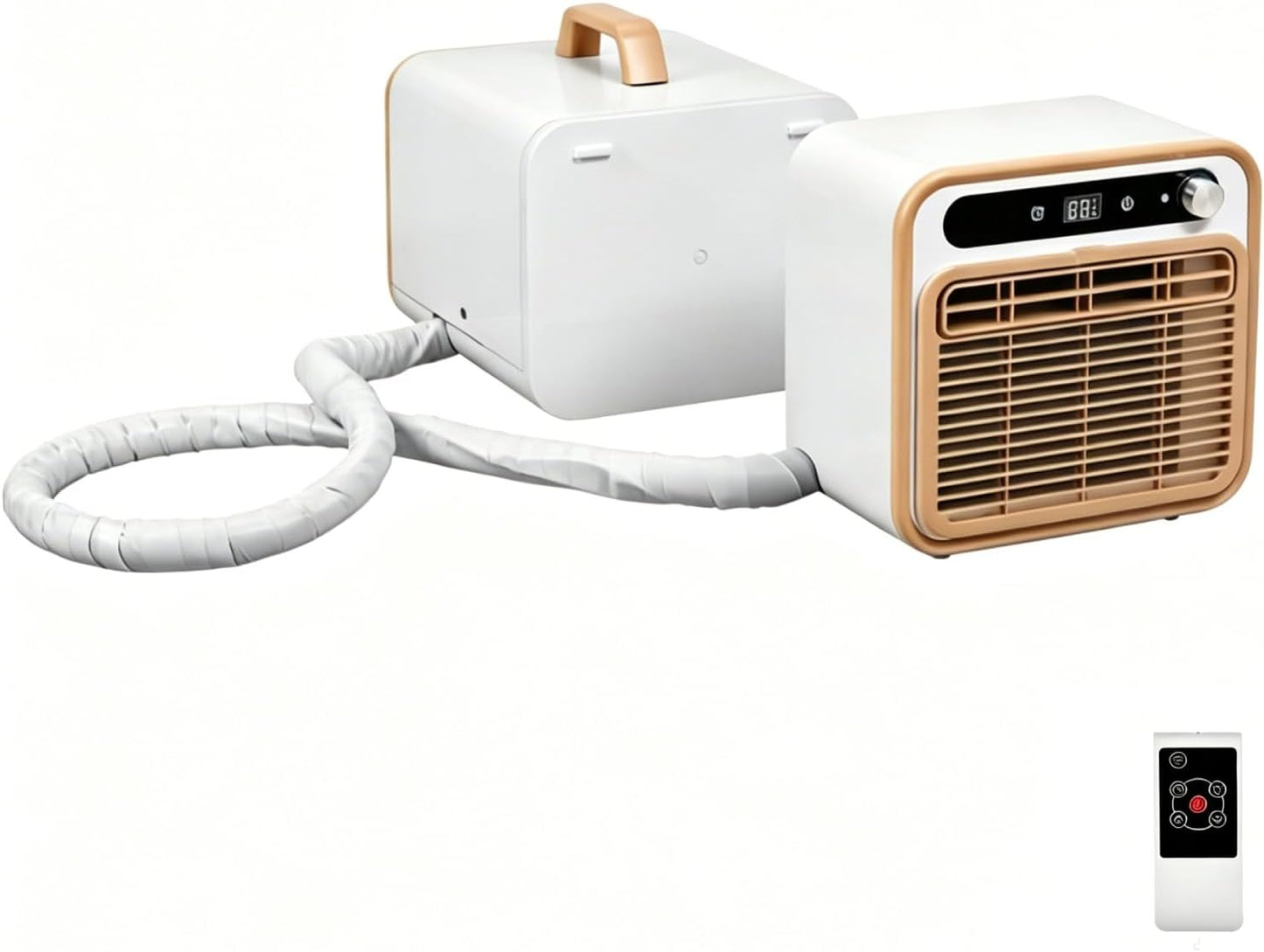  1500W Portable Split AC, Refroidisseur Pour RV Bedroom Camping, Unité De Contrôle Intelligente Compacte Avec Poignée à Distance, Fonctionnement Silencieux à Faible Bruit, Climatiseur écoénergétique Po