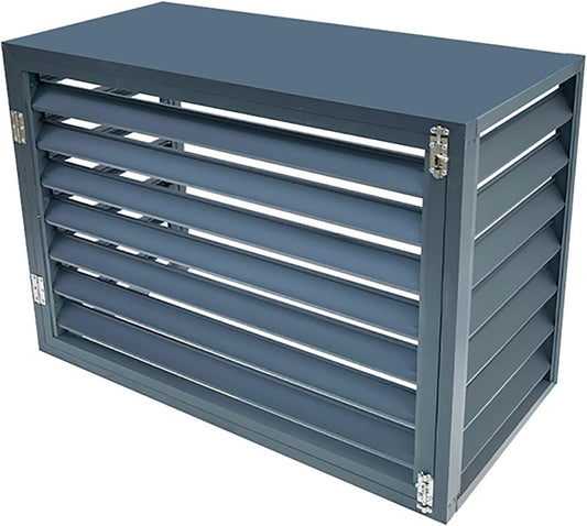 GENERIC Housse De Protection Pour Climatiseur Extérieur En Aluminium - Clôture D'intimité - Antivol Et Réduction Du Bruit - 100 X 50 X 70 Cm