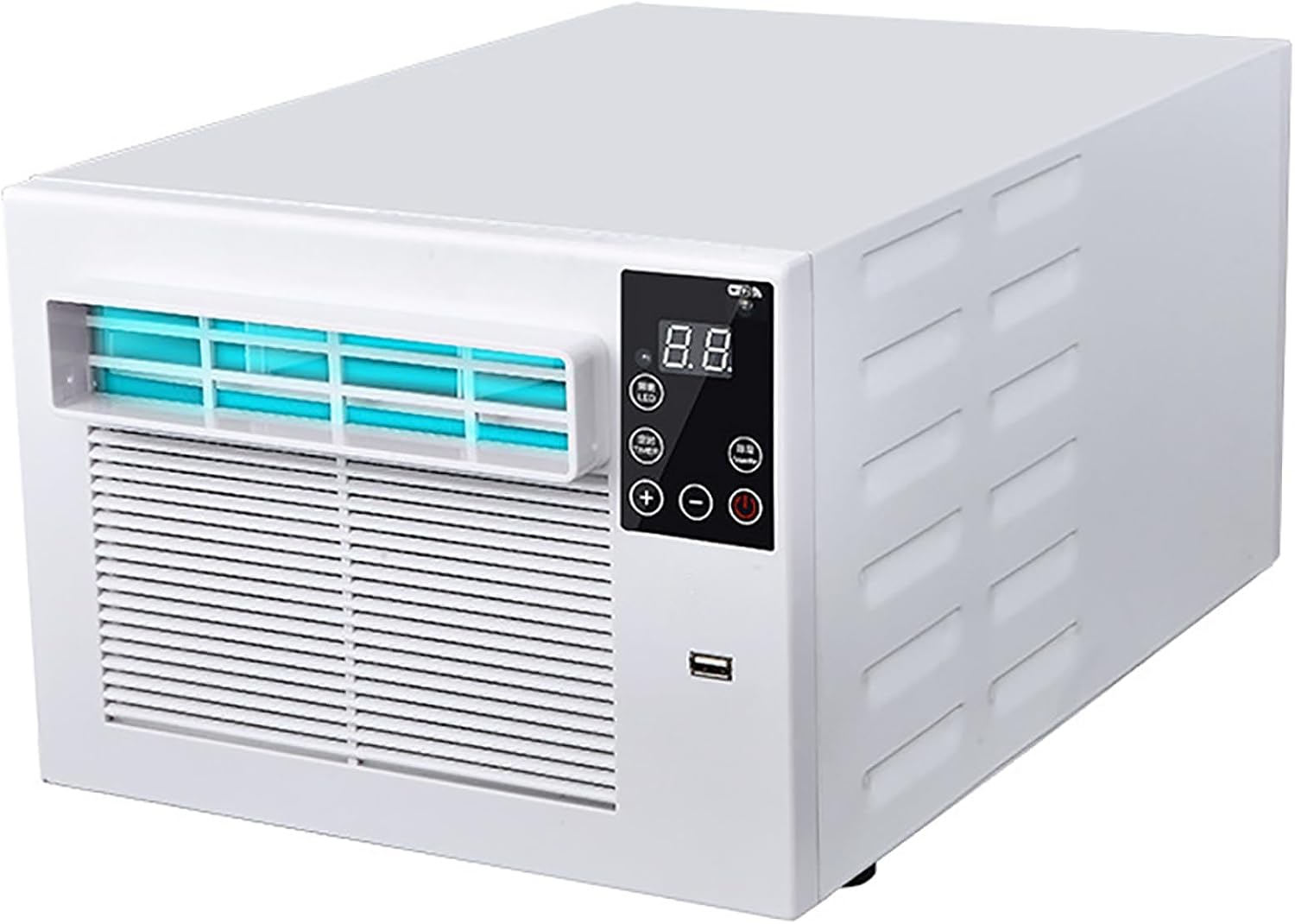  280W Portable AC Unit 1876 BTU Mini Refroidisseur Déshumidificateur Calme Ventilateur De Chevet Dortoir 5 M2 Économisation D'énergie Appareil De Climatisation Personnel