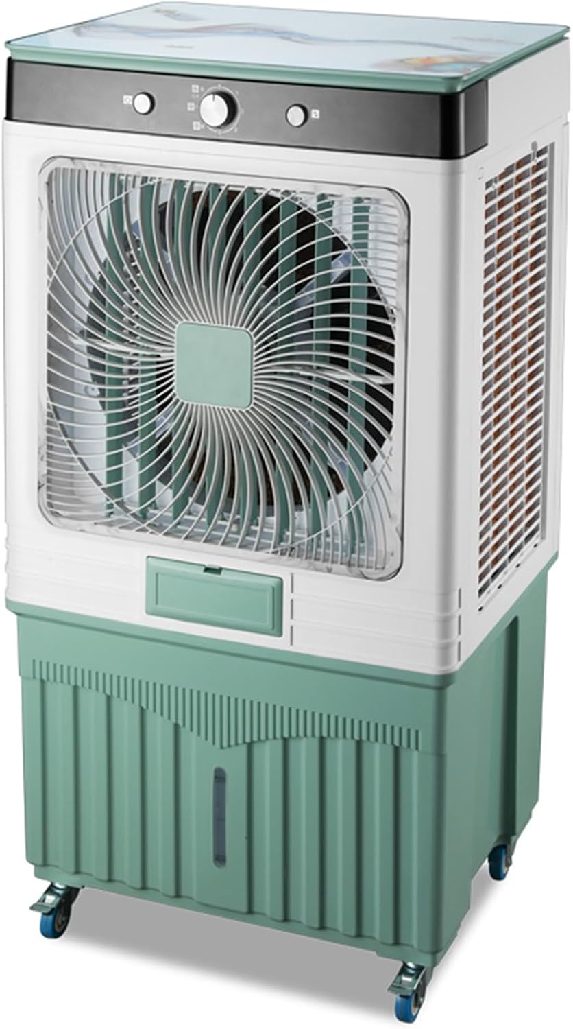 GENERIC Climatiseur Portable, Refroidisseur D'air Par évaporation Avec 3 Vitesses Et Réservoir D'eau, Refroidisseur De Marais Efficace Pour La Maison, Le Bureau, Le Garage, économe En énergie Et Compact
