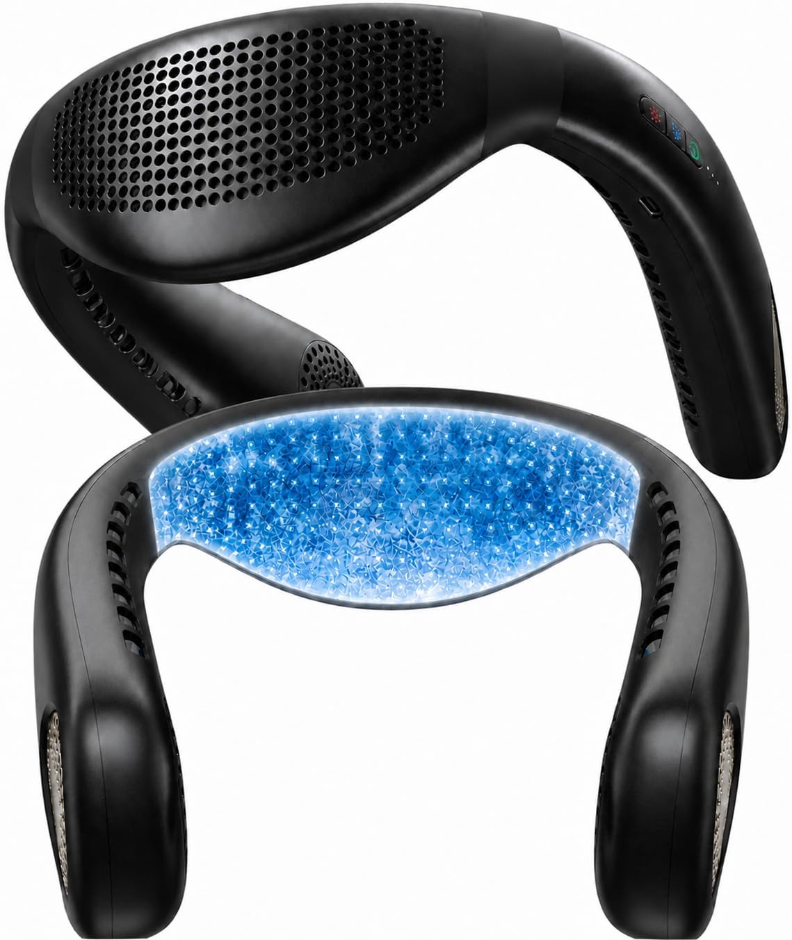  TORRAS COOLiFY Air 2025 Ventilateur De Cou Amélioré Climatiseur, Refroidissement Pro à Double Flux D'air, Ventilateur Portable Ultra-léger Rechargeable, Ventilateur De Refroidissement Personnel