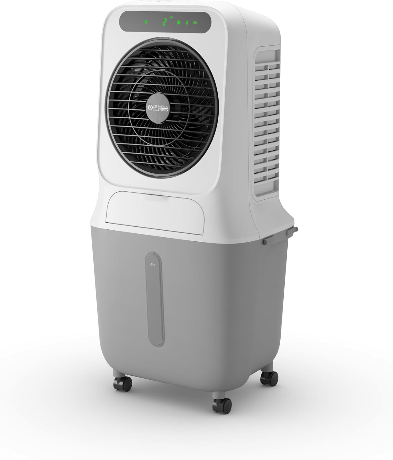  Olimpia Splendid, Peler 4T Raffrescatore Evaporativo, 4 Litri, Purificatore D'Aria, Raffrescamento, Ventilazione, Touchscreen Display, Facilità Di Trasporto