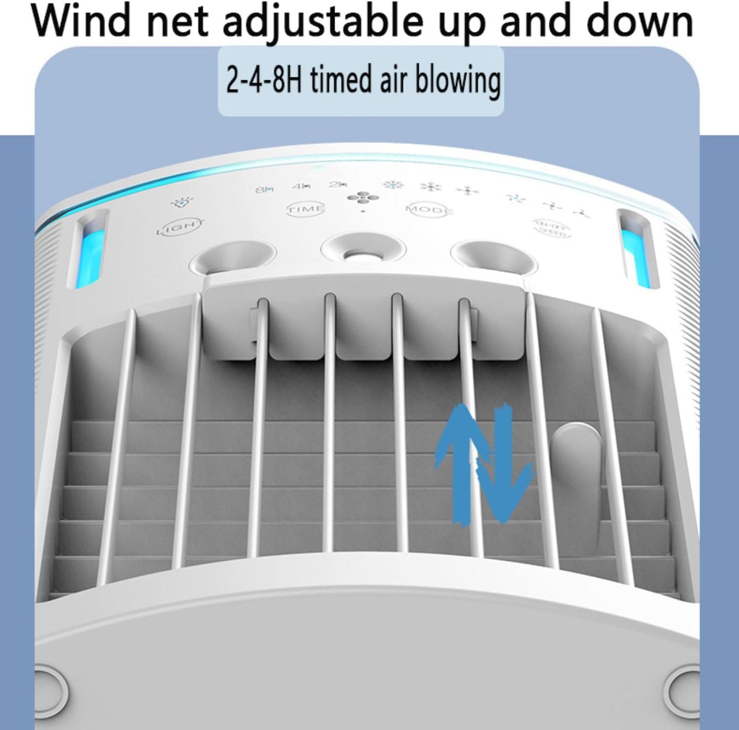  Climatiseur Portable Avec Télécommande, Silencieux, 3 Vitesses, Humidificateur Personnel à évaporation De 1000 Ml, 3 Brumisateurs, Veilleuse, Minuterie 2-8 H, Petit Climatiseur Portable Pour Chambre