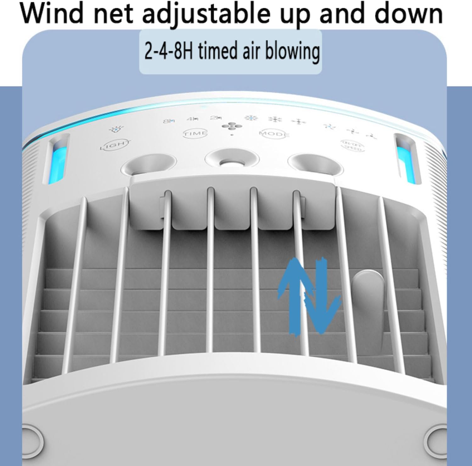  Climatiseur Portable Avec Télécommande, Silencieux, 3 Vitesses, Humidificateur Personnel à évaporation De 1000 Ml, 3 Brumisateurs, Veilleuse, Minuterie 2-8 H, Petit Climatiseur Portable Pour Chambre