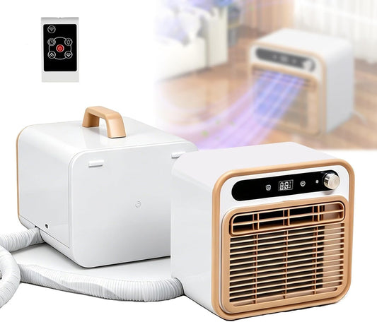 GENERIC Climatiseur Portable Split 1500 W - Unité De Refroidissement Silencieuse Avec Un Débit Dair De 130 M³/h, Minuterie 12 H, Télécommande Tactile Et One Color 2m Connecting Pipe