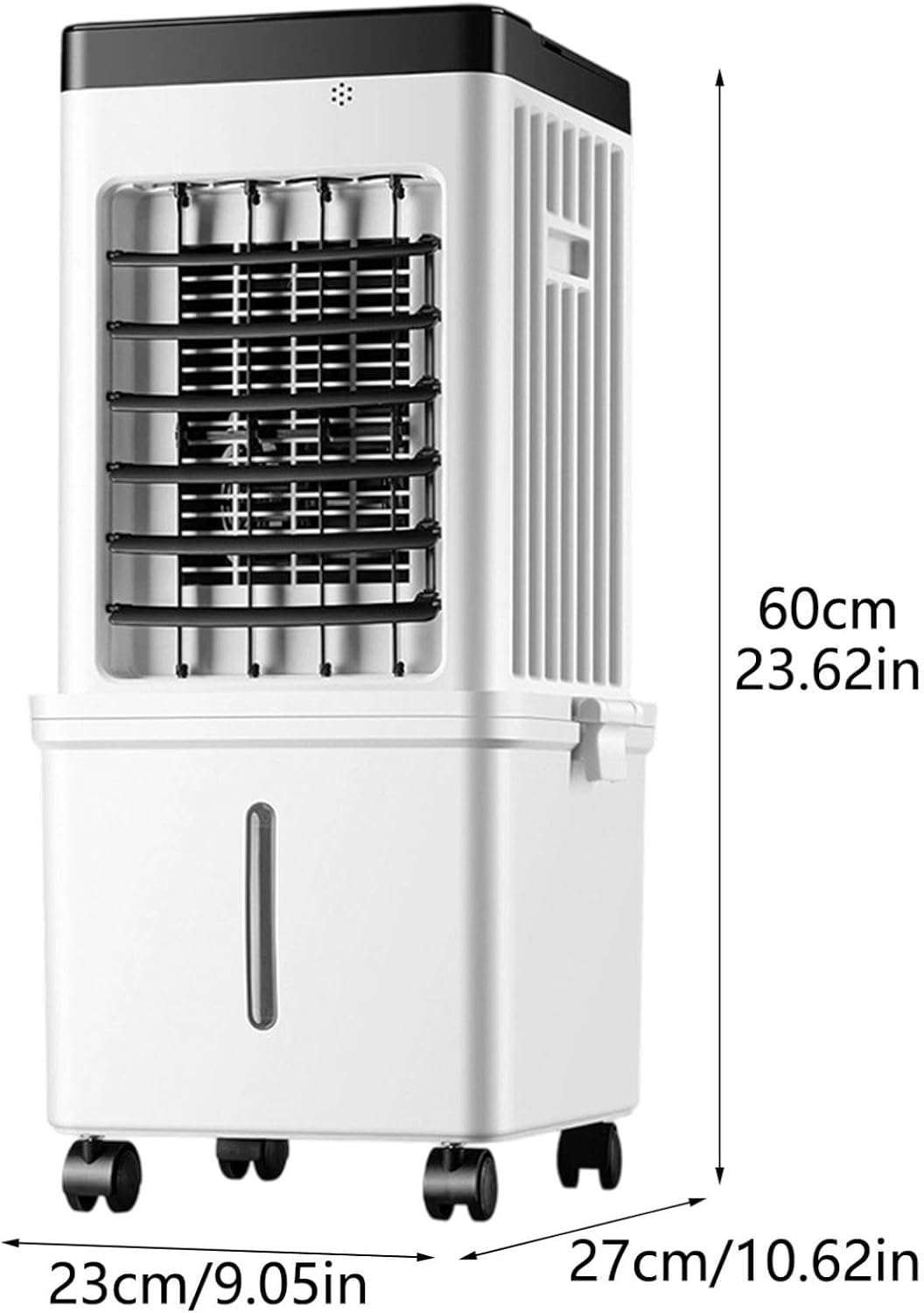  Climatiseur Mobile Sans Évacuation 12L 75W – Silencieux 40dB, 3 Modes (Normal/Naturel/Sommeil), Minuterie 7.5H, Réservoir Amovible & Télécommande – Idéal Pour Chambre, Bureau & Salon (Color-A)