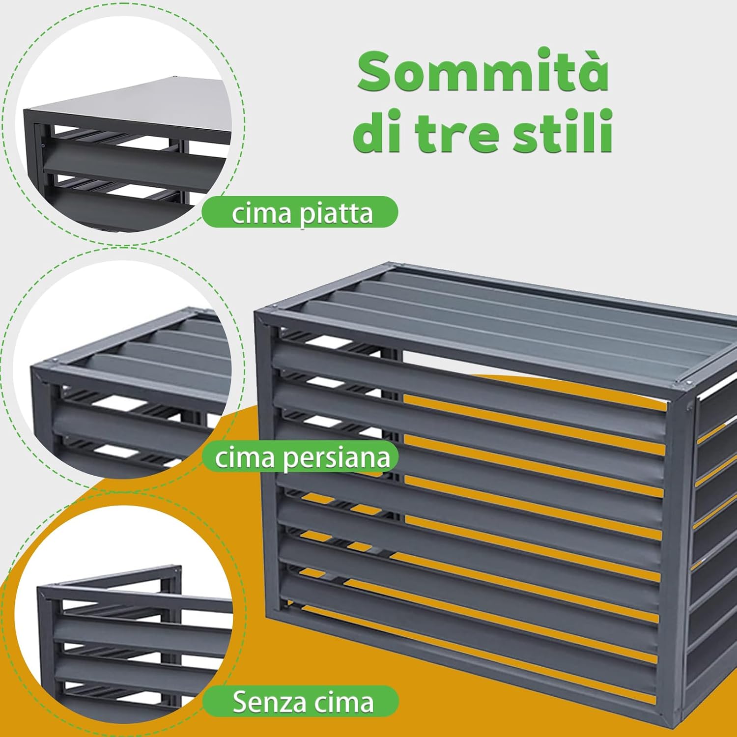 GENERIC Housse De Climatiseur Extérieur Pour Pompe à Chaleur Pour Unités Extérieures (L120W70H150) – Protection Imperméable Contre Les Intempéries, Les Rayons UV Et Les Débris – 5P