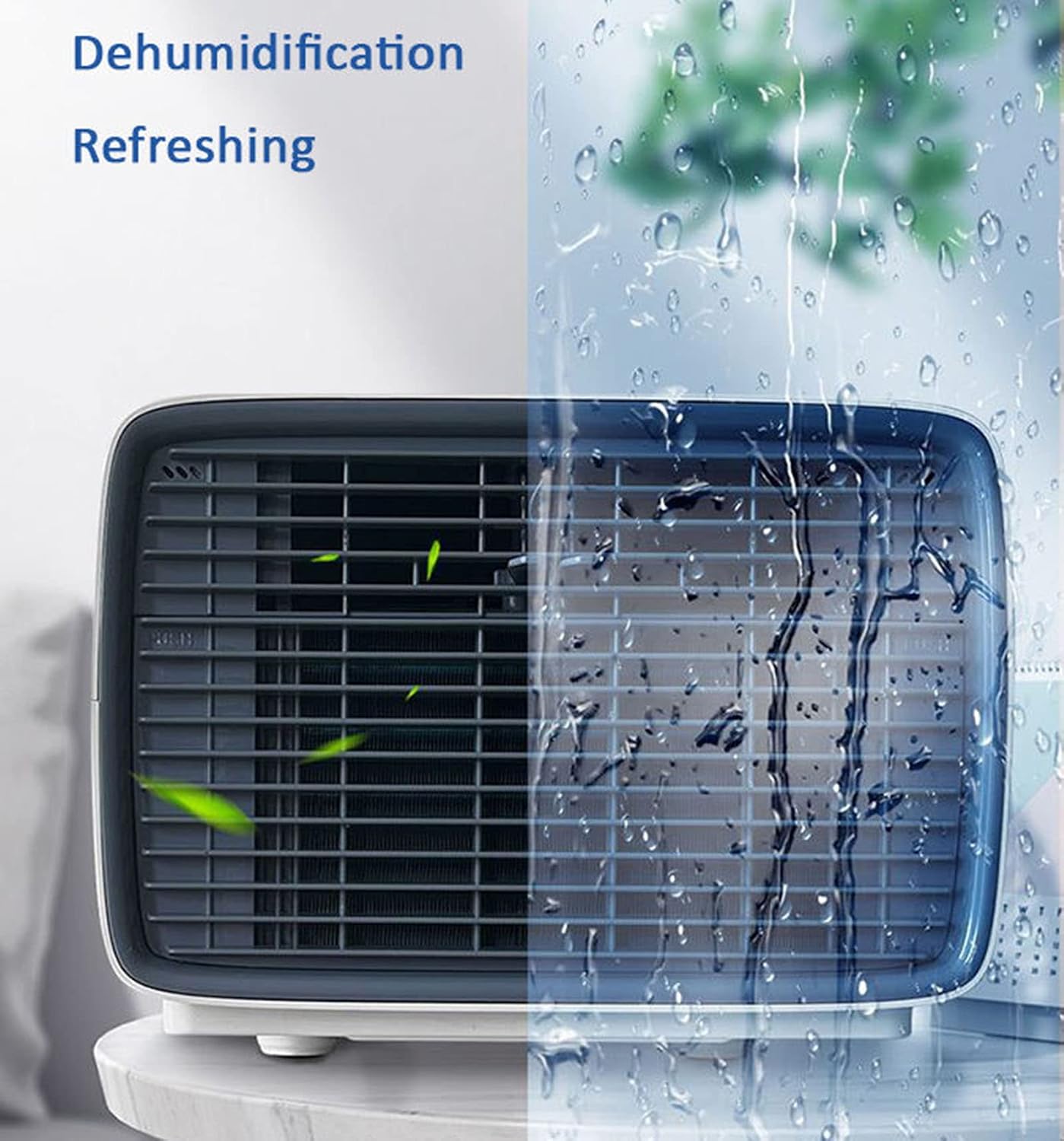 GENERIC Mini Climatiseur Portable Pour Camping Et Maison – 220 V/480 W, Pas De Drainage Nécessaire, Télécommande Infrarouge, Minuterie 24h, Faible Bruit, Facile à Nettoyer, économie D'énergie, Refroidissement