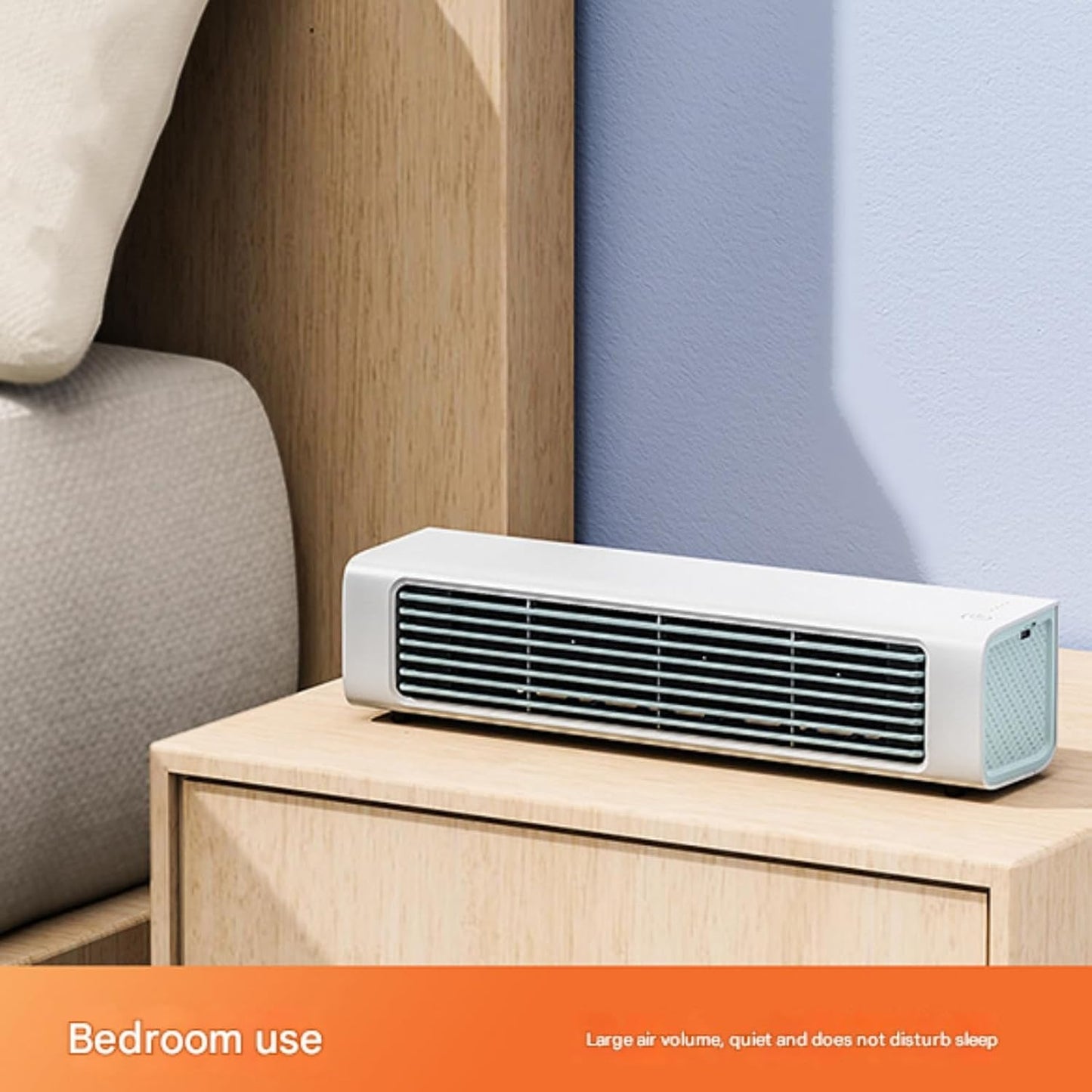  Ventilateur De Refroidisseur D'air Portable, 3000mAh Rechargeable Bureau Mini Ventilateur Avec Télécommande, Ultra Silencieux USB Dispositif De Refroidissement Pour Le Camping Extérieur De Bureau à Do