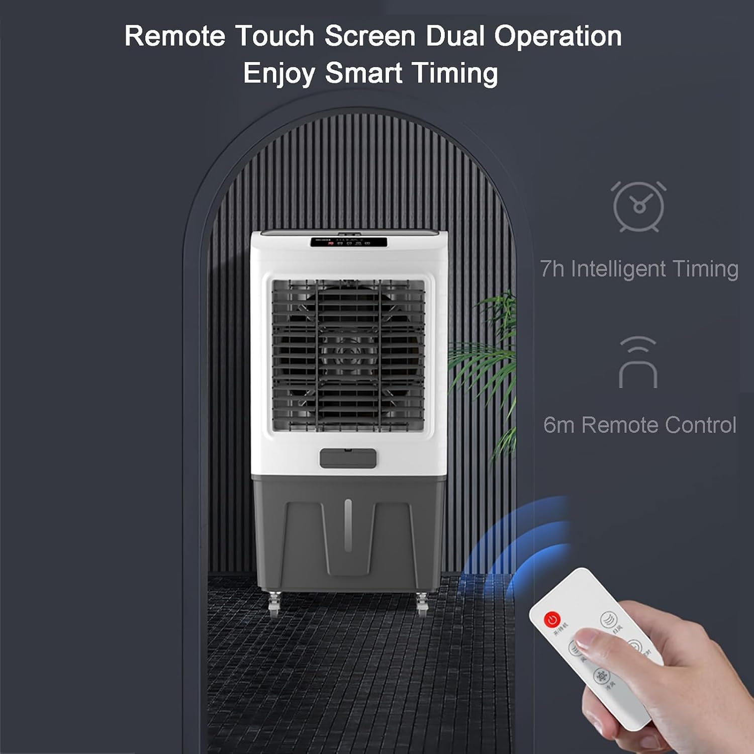 GENERIC Refroidisseur D'air évaporatif Portable Avec Grand Réservoir D'eau Pour Rafraîchir La Pièce, économe En énergie Et Silencieux Pour Le Bureau à Domicile