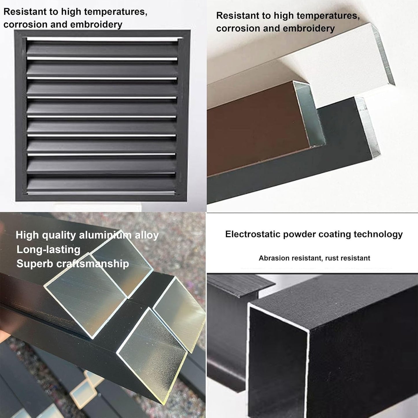 GENERIC Housse De Protection Pour Climatiseur Extérieur En Aluminium Résistant Aux Intempéries - Design De Clôture Pour Unités Extérieures Et Housse élégante Pour Climatiseur