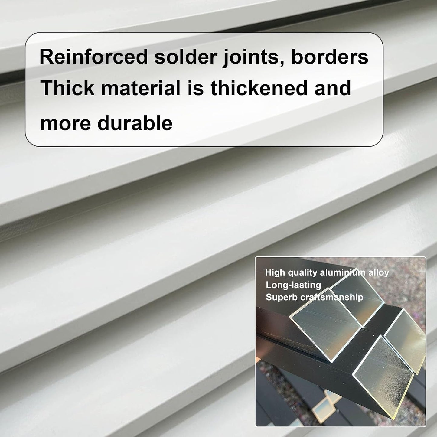  Housse En Aluminium Gris Pour Climatiseur – Mini Pompe à Chaleur Séparée Protection Extérieure Réduction Du Bruit Support De Plante Bouclier Résistant Aux Intempéries Pour Une Utilisation Extérieure