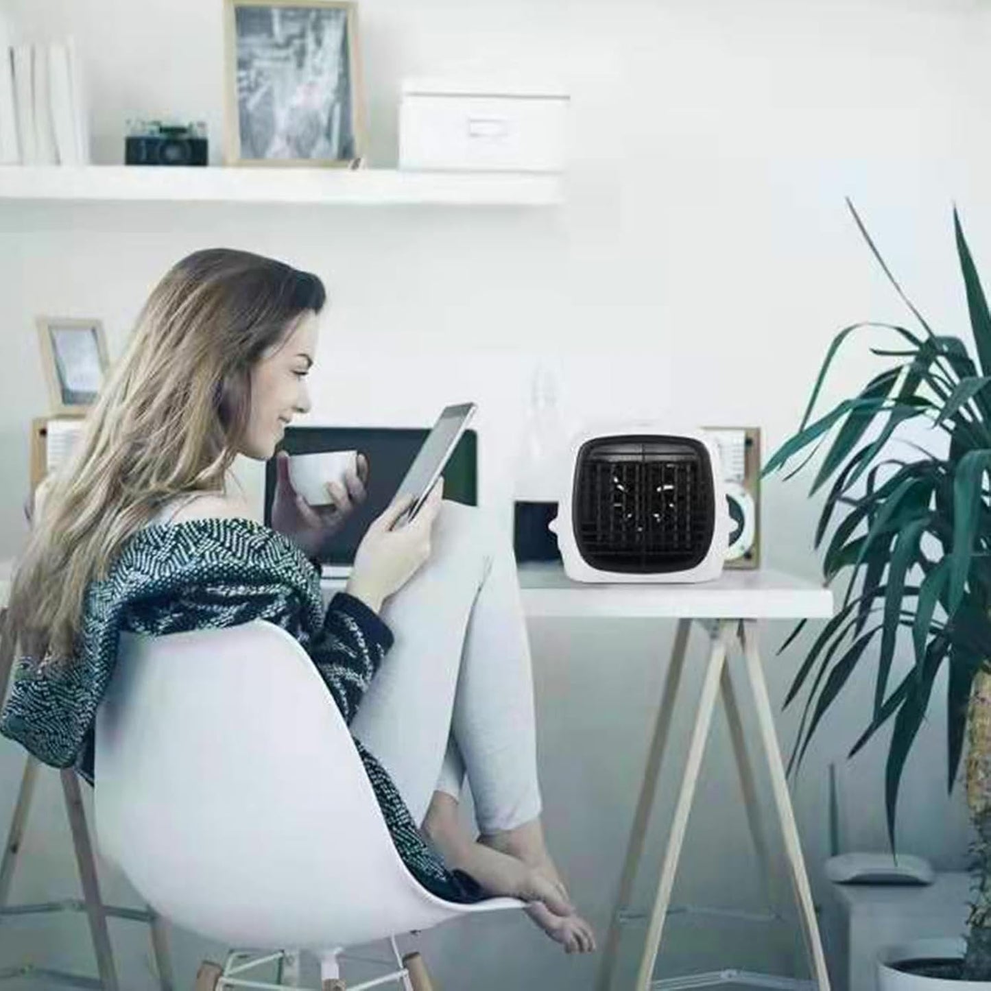  Climatiseur Portable | Rafraîchisseur Humidificateur Pour Chambre,Appareil Multifonctionnel USB Pour Tente Bureau Jardin Plage Salle De Sport Extérieur Et Voyage