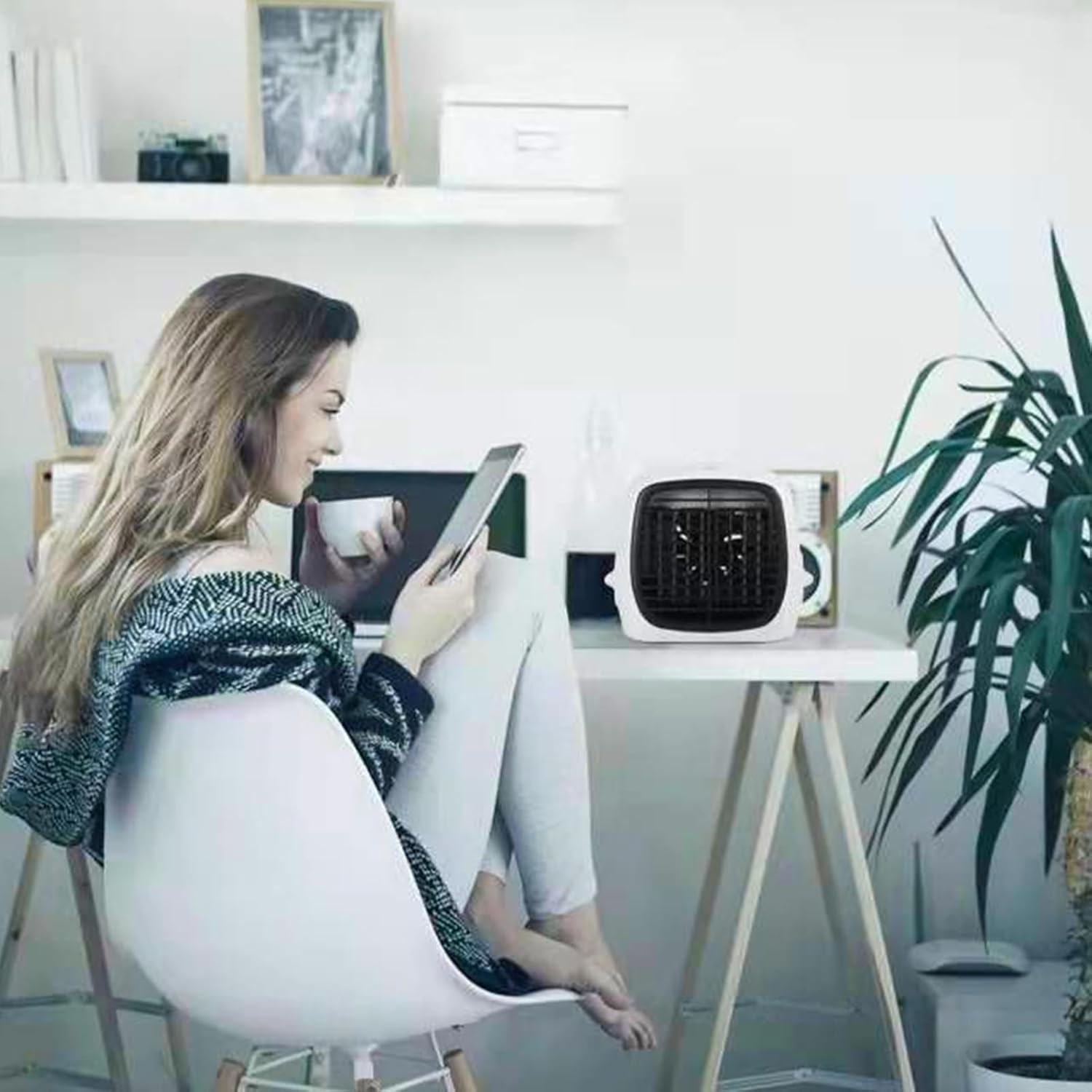 Climatiseur Portable | Rafraîchisseur Humidificateur Pour Chambre,Appareil Multifonctionnel USB Pour Tente Bureau Jardin Plage Salle De Sport Extérieur Et Voyage