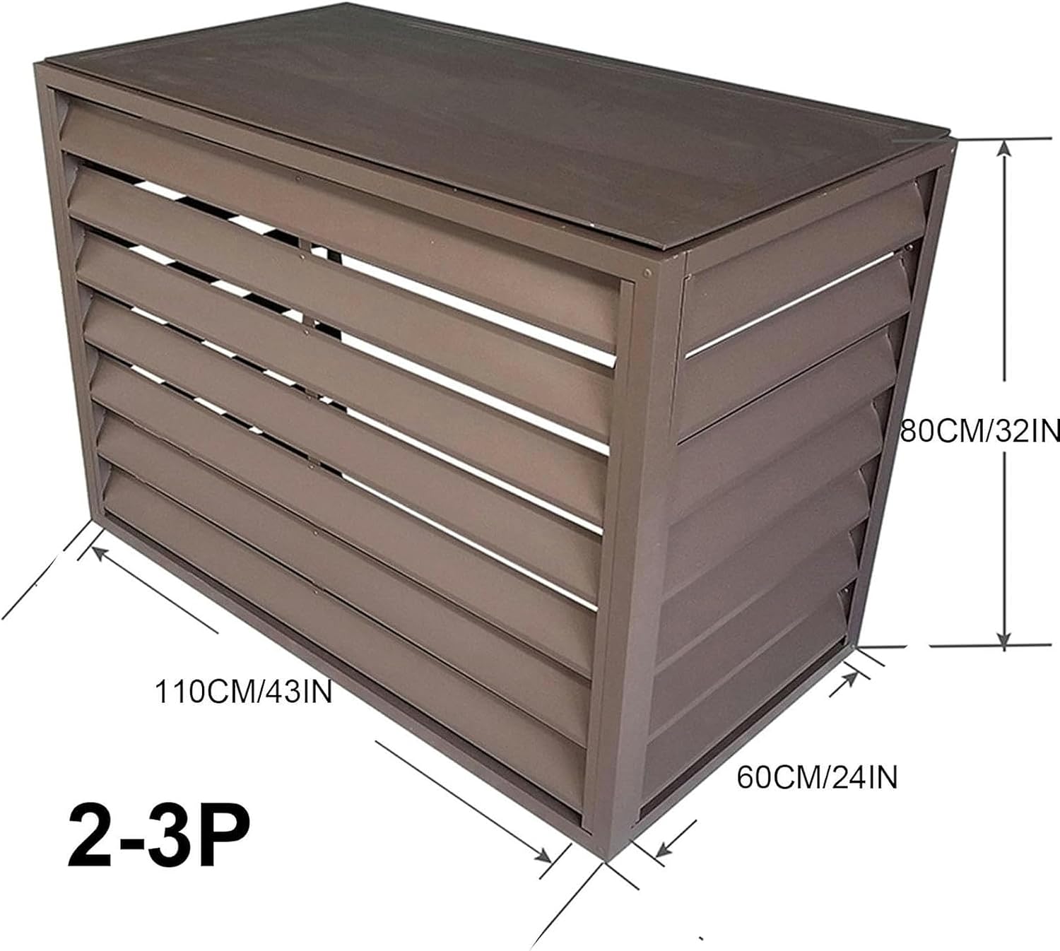  Housse Antivol Robuste En Aluminium Pour Climatiseur, Mini Climatiseur Extérieur, Réduction Du Bruit, Ion Résistant Aux Intempéries Pour Climatiseurs
