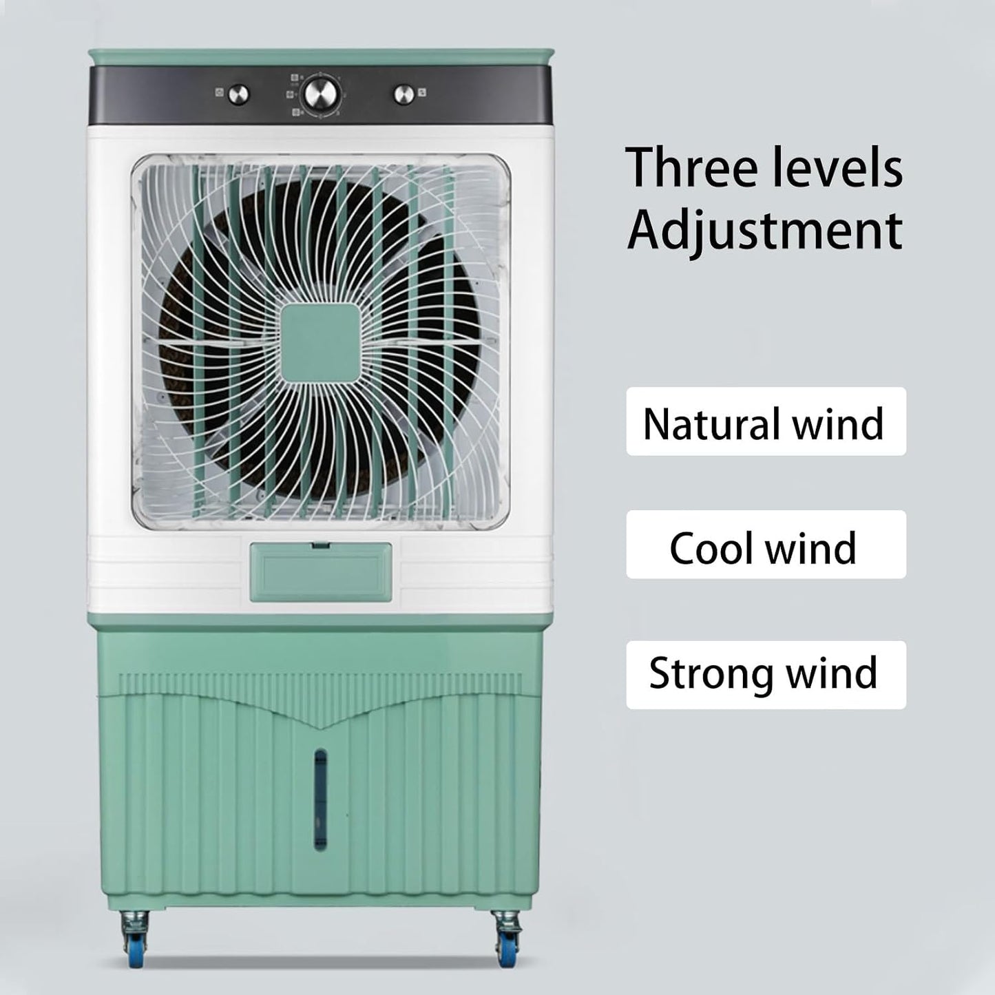 GENERIC Climatiseur Portable, Refroidisseur D'air Par évaporation Avec 3 Vitesses Et Réservoir D'eau, Refroidisseur De Marais Efficace Pour La Maison, Le Bureau, Le Garage, économe En énergie Et Compact