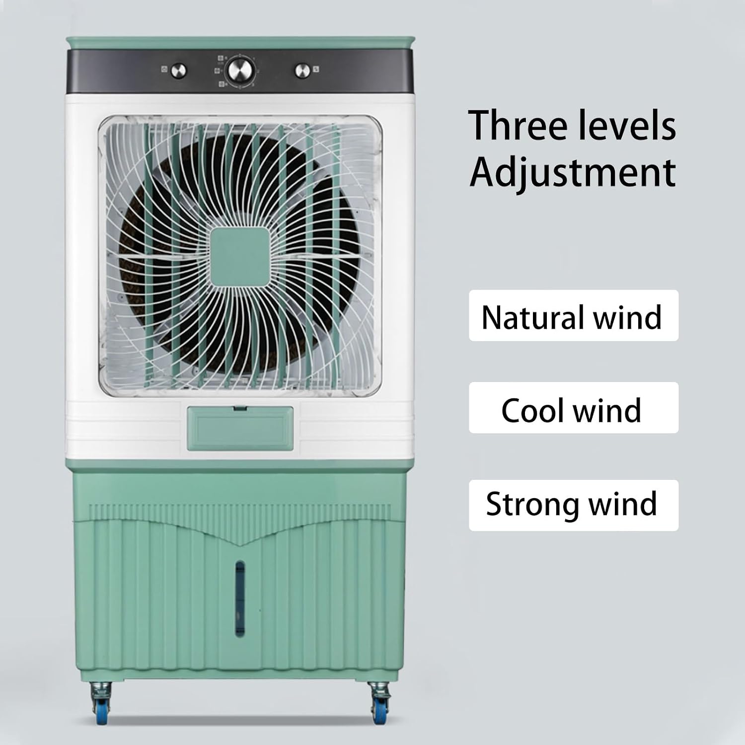 GENERIC Climatiseur Portable, Refroidisseur D'air Par évaporation Avec 3 Vitesses Et Réservoir D'eau, Refroidisseur De Marais Efficace Pour La Maison, Le Bureau, Le Garage, économe En énergie Et Compact