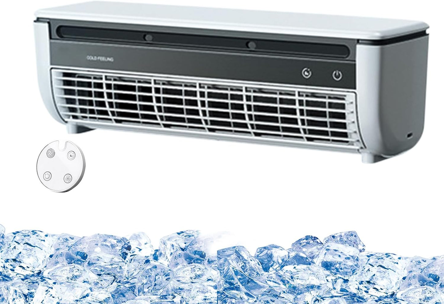  Ventilateur Climatiseur,Ventilateur D'Air Frais Pour Chambre | Rafraîchisseur D'Espace à Trois Vitesses Avec Recharge Sans Fil Pour Intérieur Extérieur Salle De Bains
