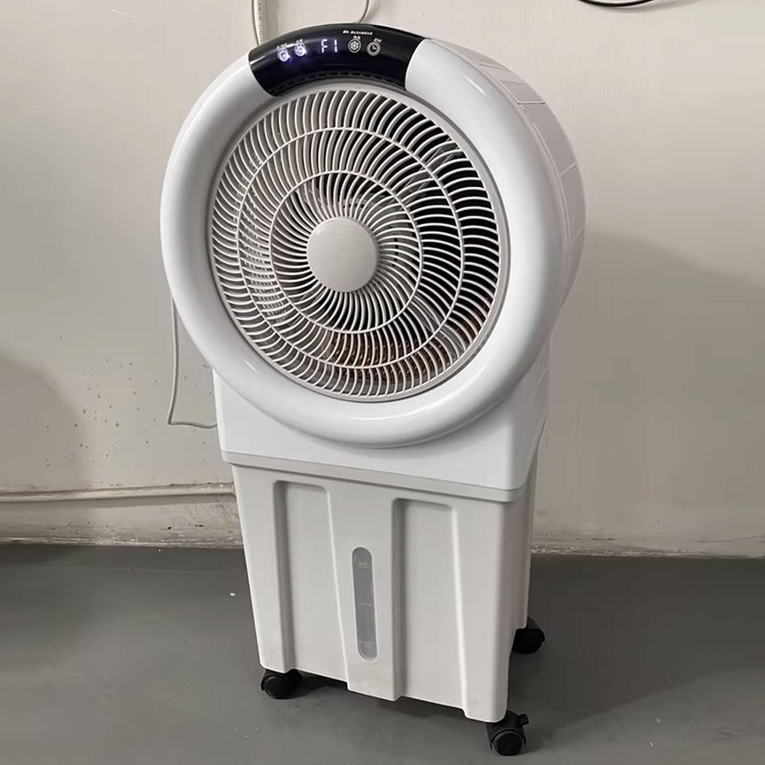 GENERIC Rafraichisseur D'air Réservoir D'eau De 25L Air Cooler Mobile Avec 6 Blocs Réfrigérants Remplissage D'eau Par Le Haut Evaporation Refroidisseur Portable 220 V