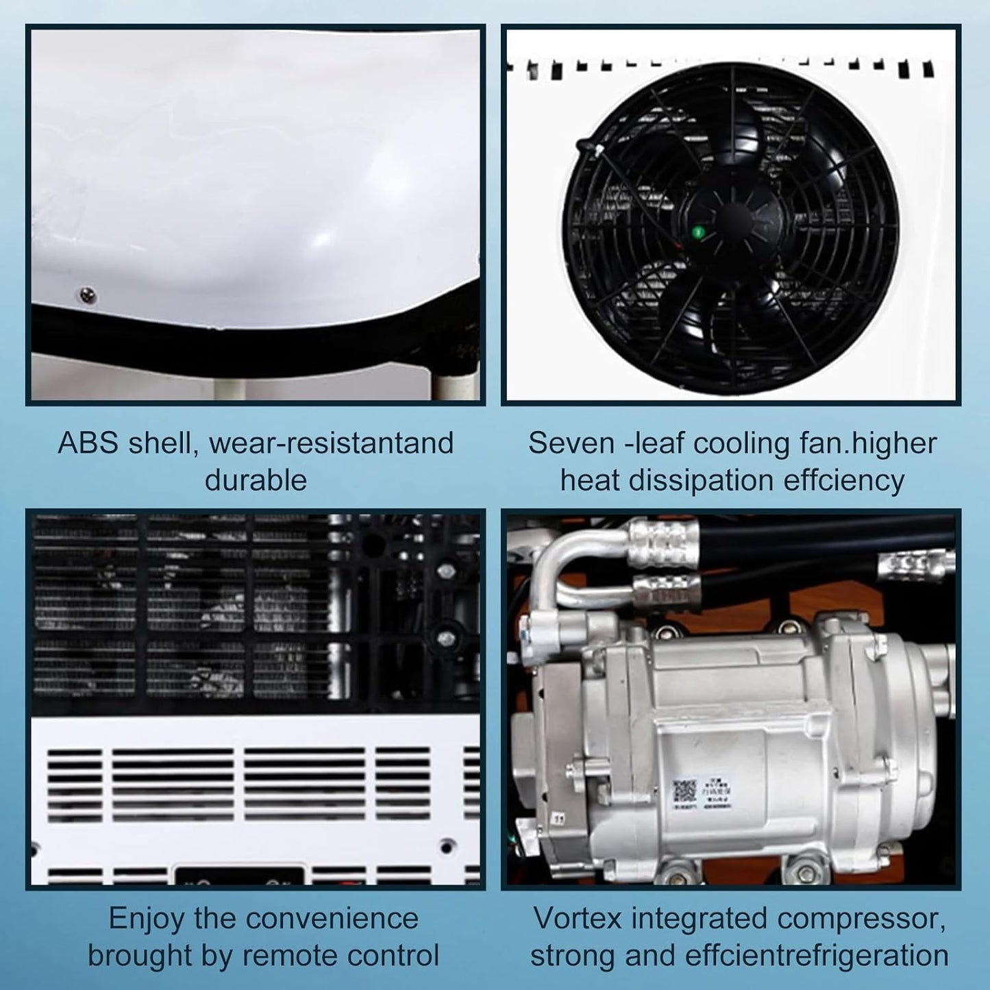  Climatiseur 12V DC/climatiseur De Toit Ultra-Mince Pour Voiture, Applicable Aux Monospaces, Véhicules, Maisons, Camions, Véhicules Agricoles, Excavateurs, Etc.