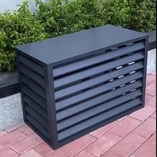 GENERIC Housse De Climatiseur En Aluminium Toutes Saisons – Clôture D'intimité Extérieure, Ion Pour Unités Centrales, Couvercle De Condensateur Résistant Aux UV Pour Une Utilisation Toute L'année