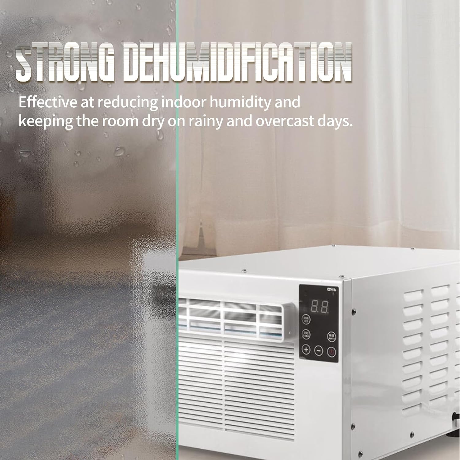  280W Portable AC Unit 1876 BTU Mini Refroidisseur Déshumidificateur Calme Ventilateur De Chevet Dortoir 5 M2 Économisation D'énergie Appareil De Climatisation Personnel