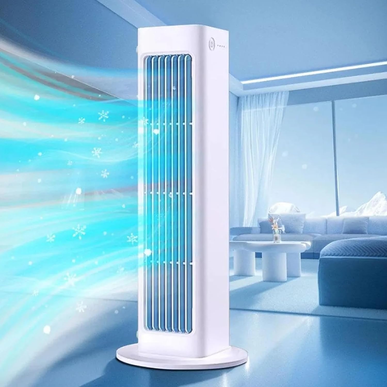  Ventilateur De Refroidissement Portable à 3 Vitesses, Refroidisseur D'air Mural Sans Fil Avec Autonomie 24H, Climatisation Personnelle Silencieuse Pour Bureau De Chambre à Coucher Bureau Voiture Burea