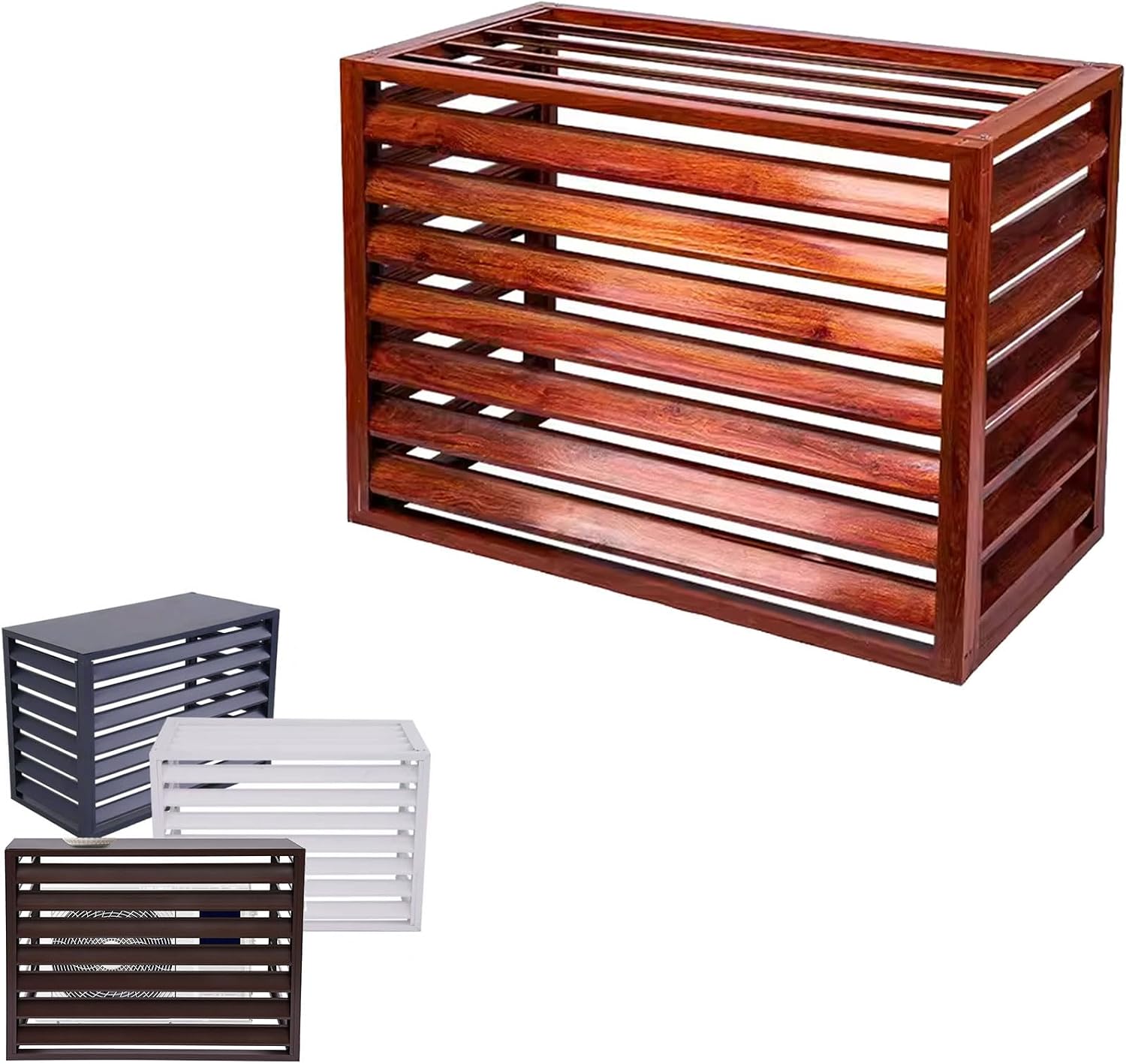 GENERIC Housse De Pompe à Chaleur D'extérieur 1,5P – Housse De Protection En Aluminium Pour Climatiseur – Réduction Du Bruit – Multifonctionnel – Résistant Aux Intempéries – Bouclier De Condensateur Extérieur