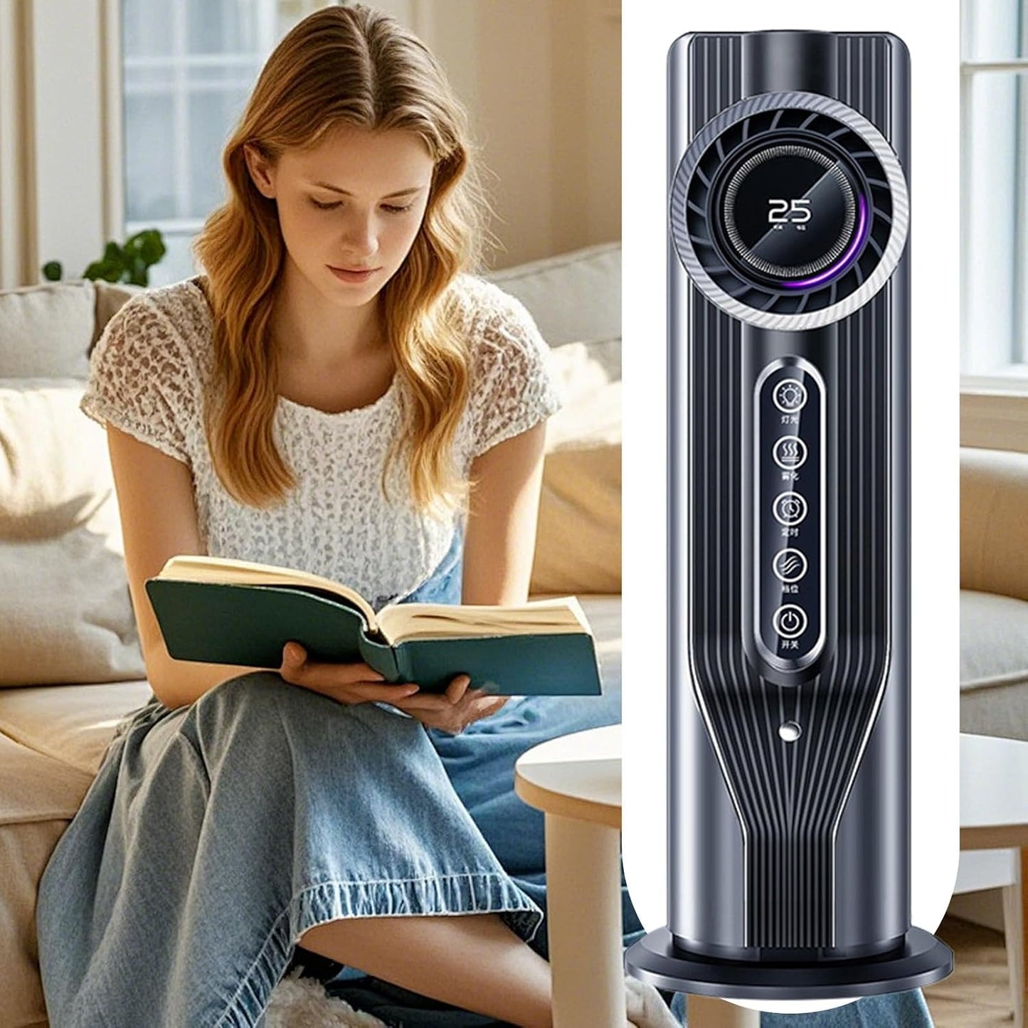GENERIC Unité De Climatisation Portable – Refroidisseur D'air Par évaporation – Mini Unité De Climatisation Personnelle Silencieuse Pour Chambre, Bureau, Tente De Camping, Dortoir